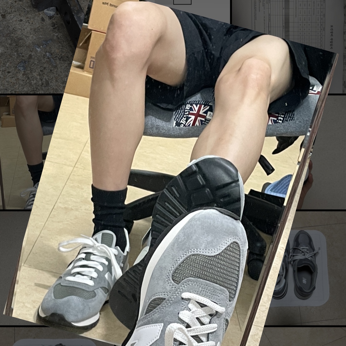 New Balance 990v1 Made in USA Grey White, New Balance 992 Made in USA Grey - D Standard 착용 스타일 - 3