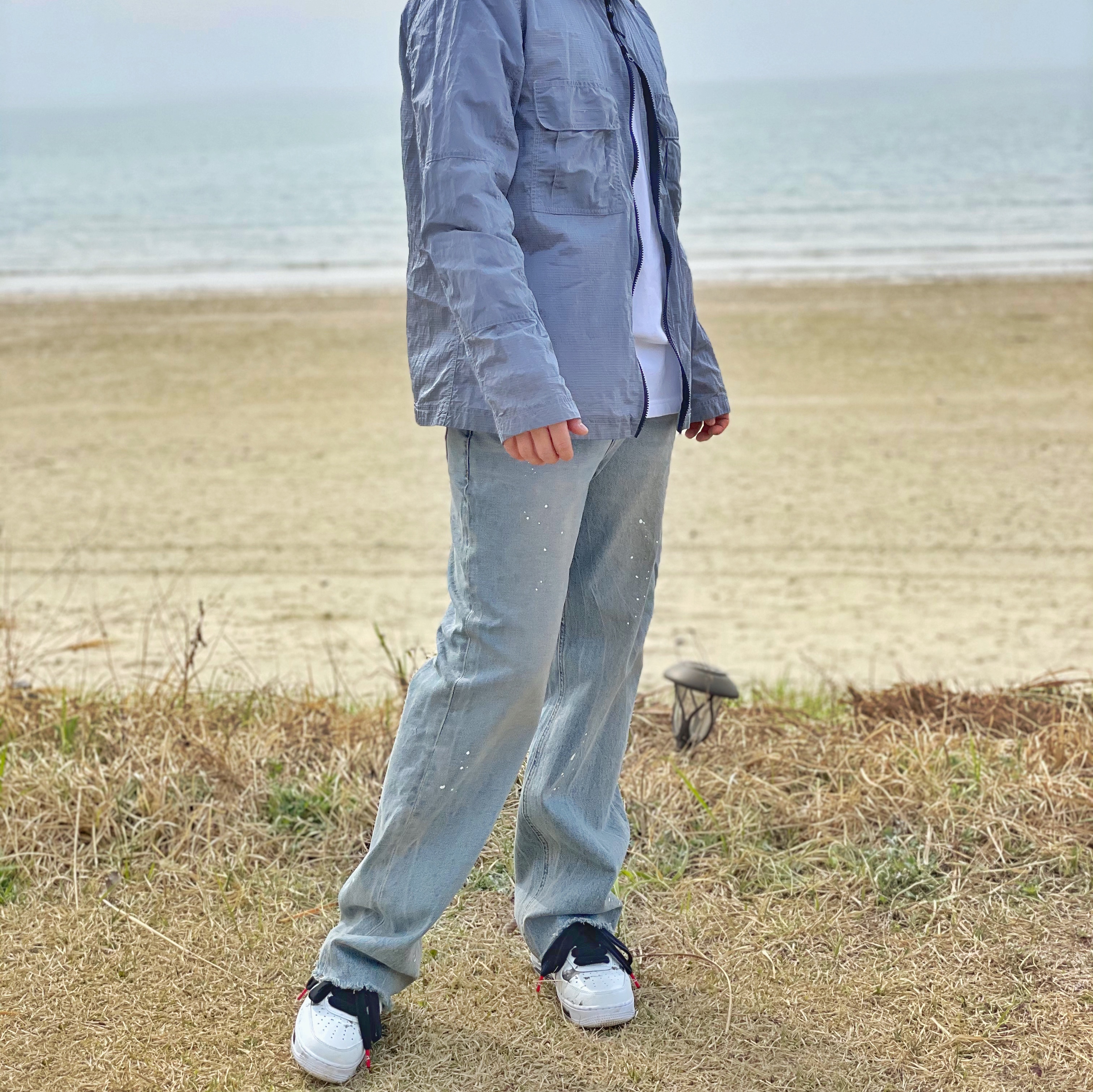 Nike x Peaceminusone Air Force 1 Low Para-Noise 2.0 착용 스타일
