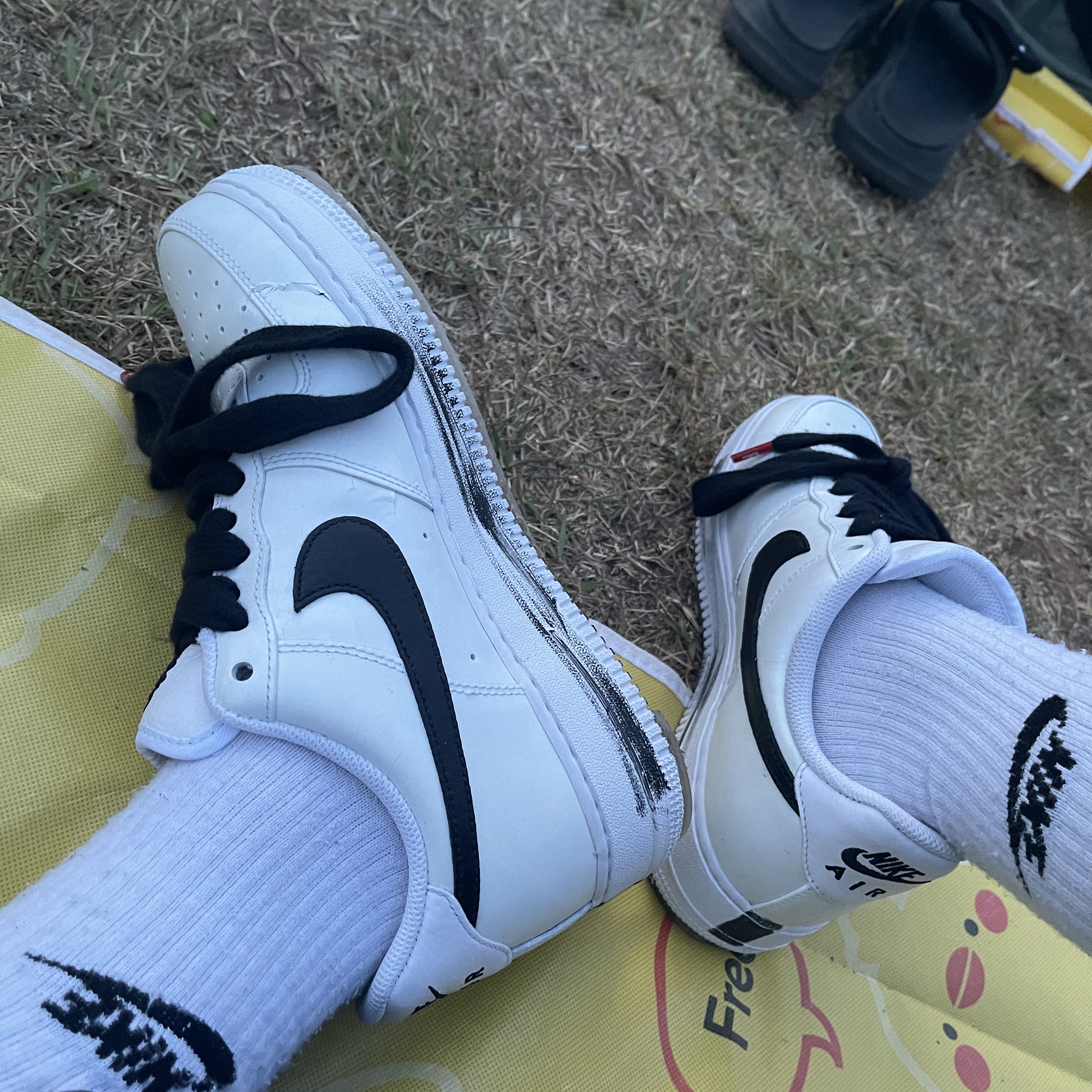 Nike x Peaceminusone Air Force 1 Low Para-Noise 2.0 착용 스타일 - 1
