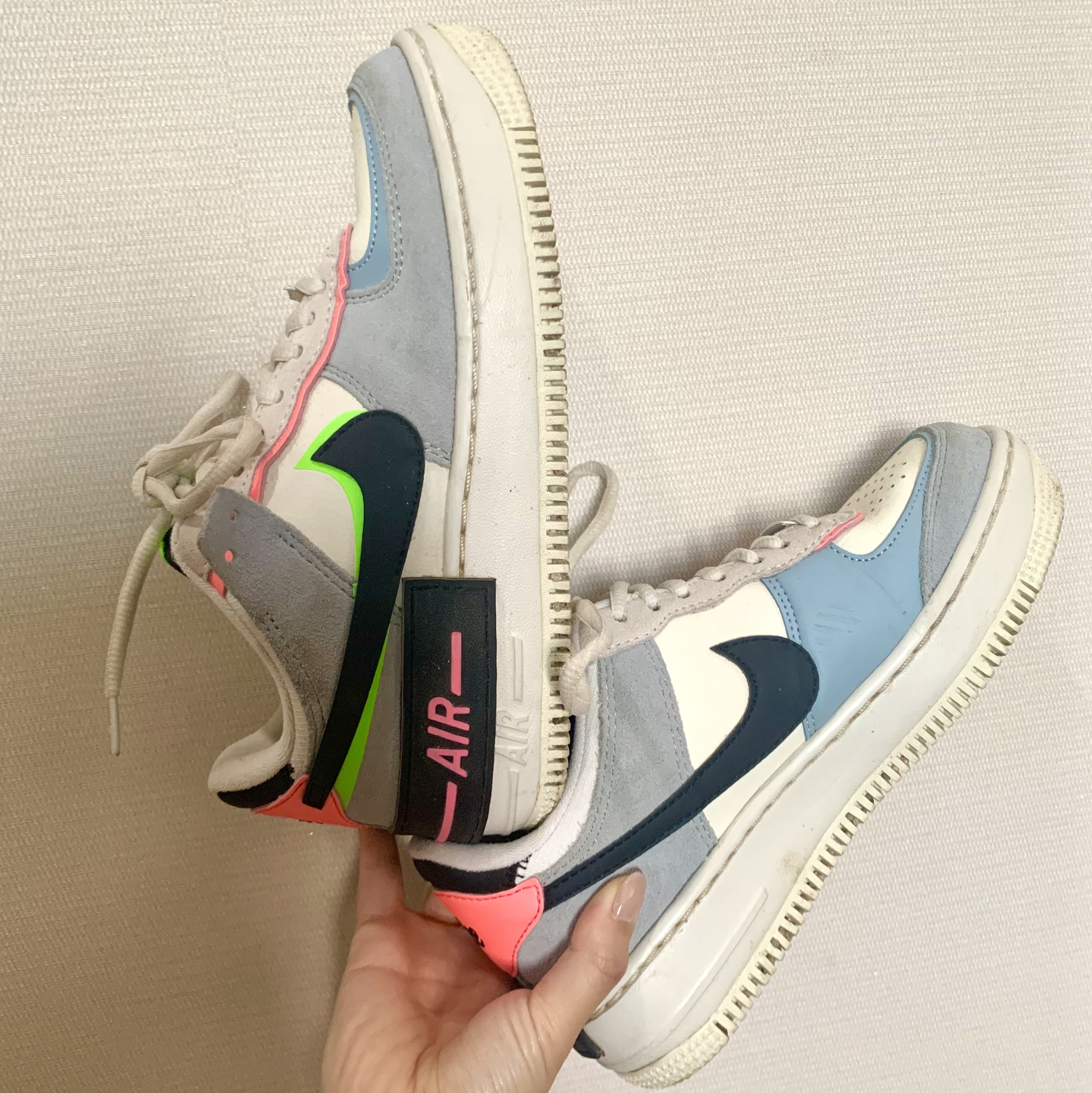 (W) Nike Air Force 1 Shadow Sunset Pulse 착용 스타일