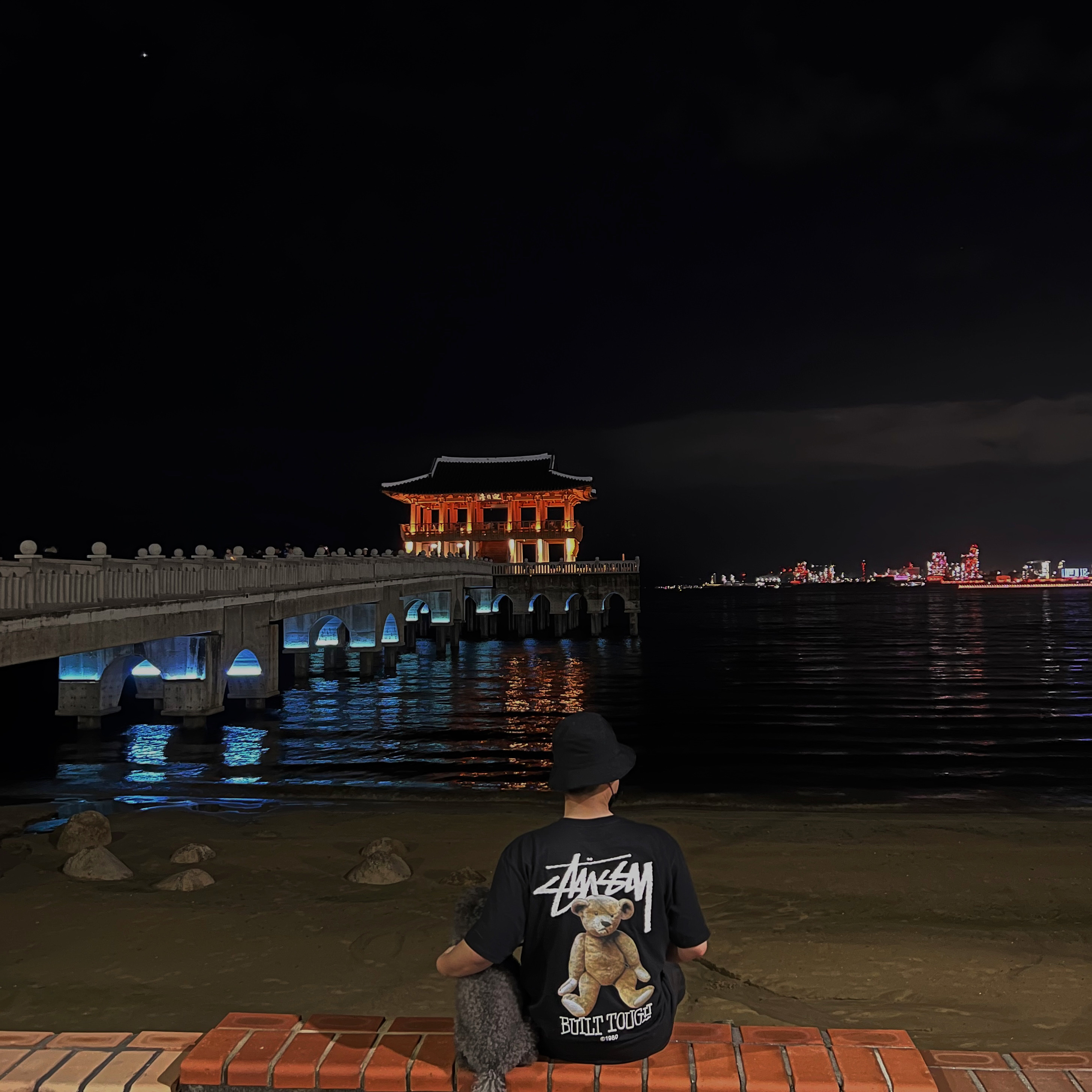 Stussy Built Tough T-Shirt Black 착용 스타일