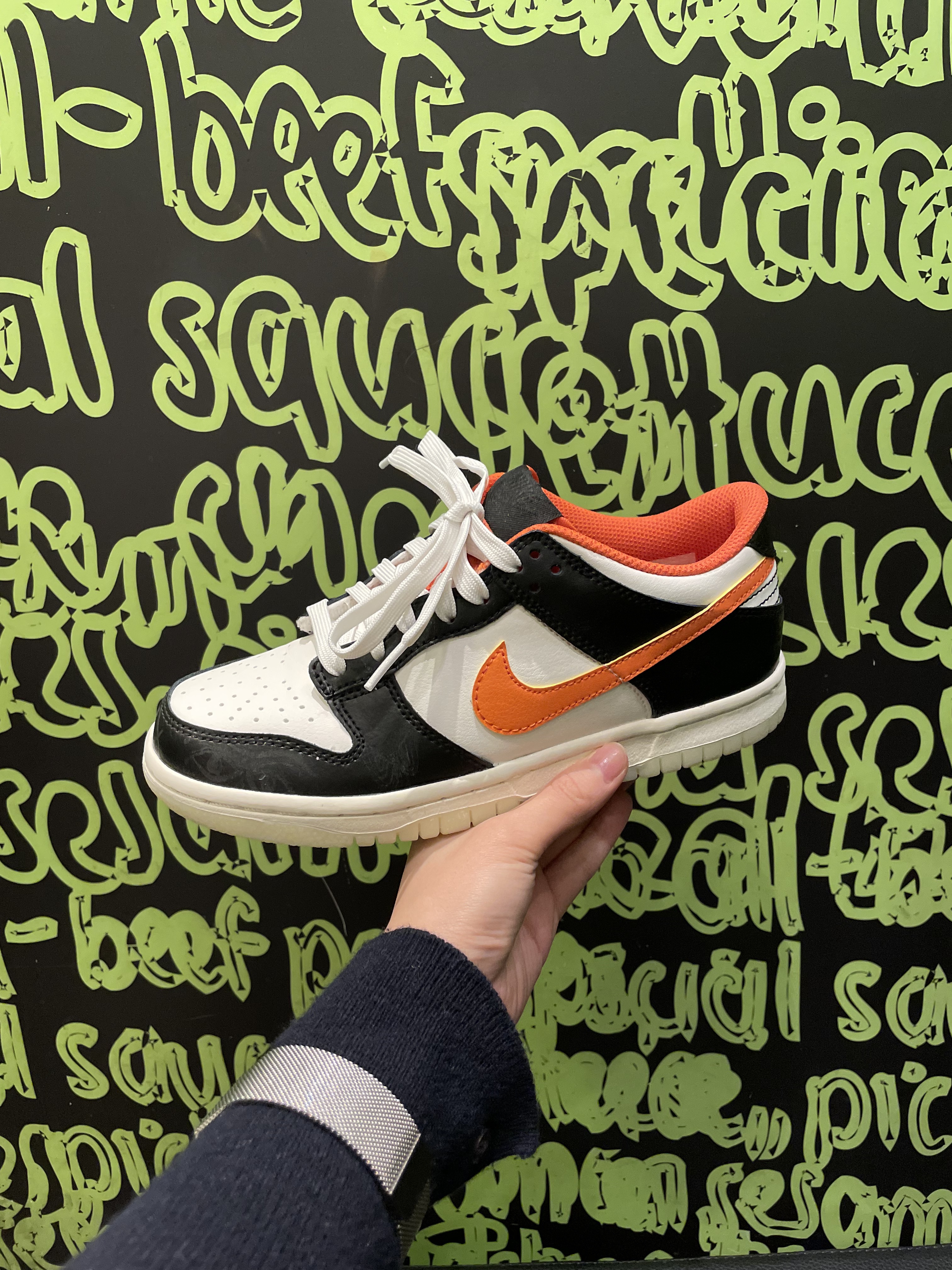 Nike Dunk Low Retro PRM Halloween, (GS) Nike Dunk Low PRM Halloween 착용 스타일