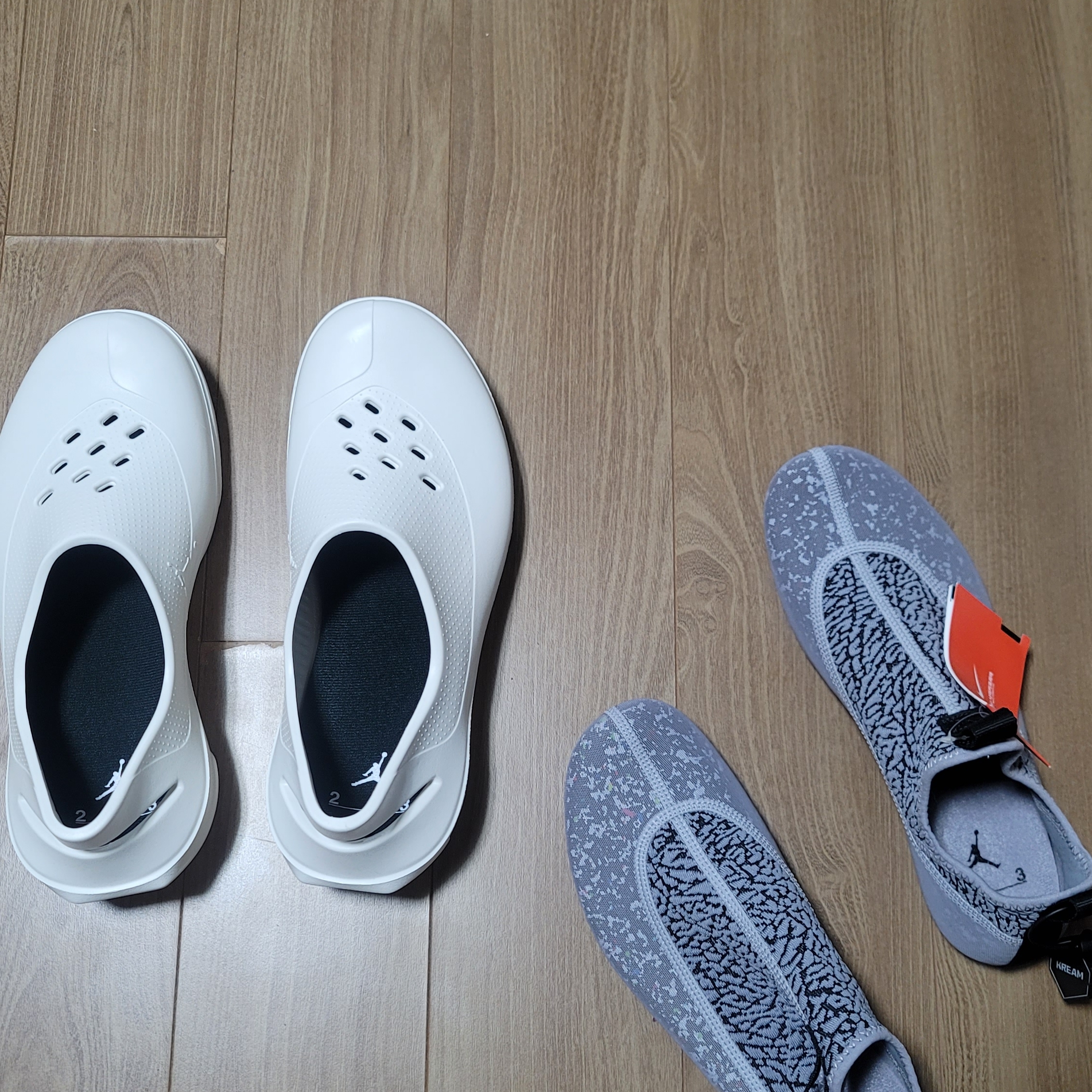 Nike x Matthew M Williams NRG Socks White, Jordan System .23 Sail and Cement Grey 착용 스타일 - 4