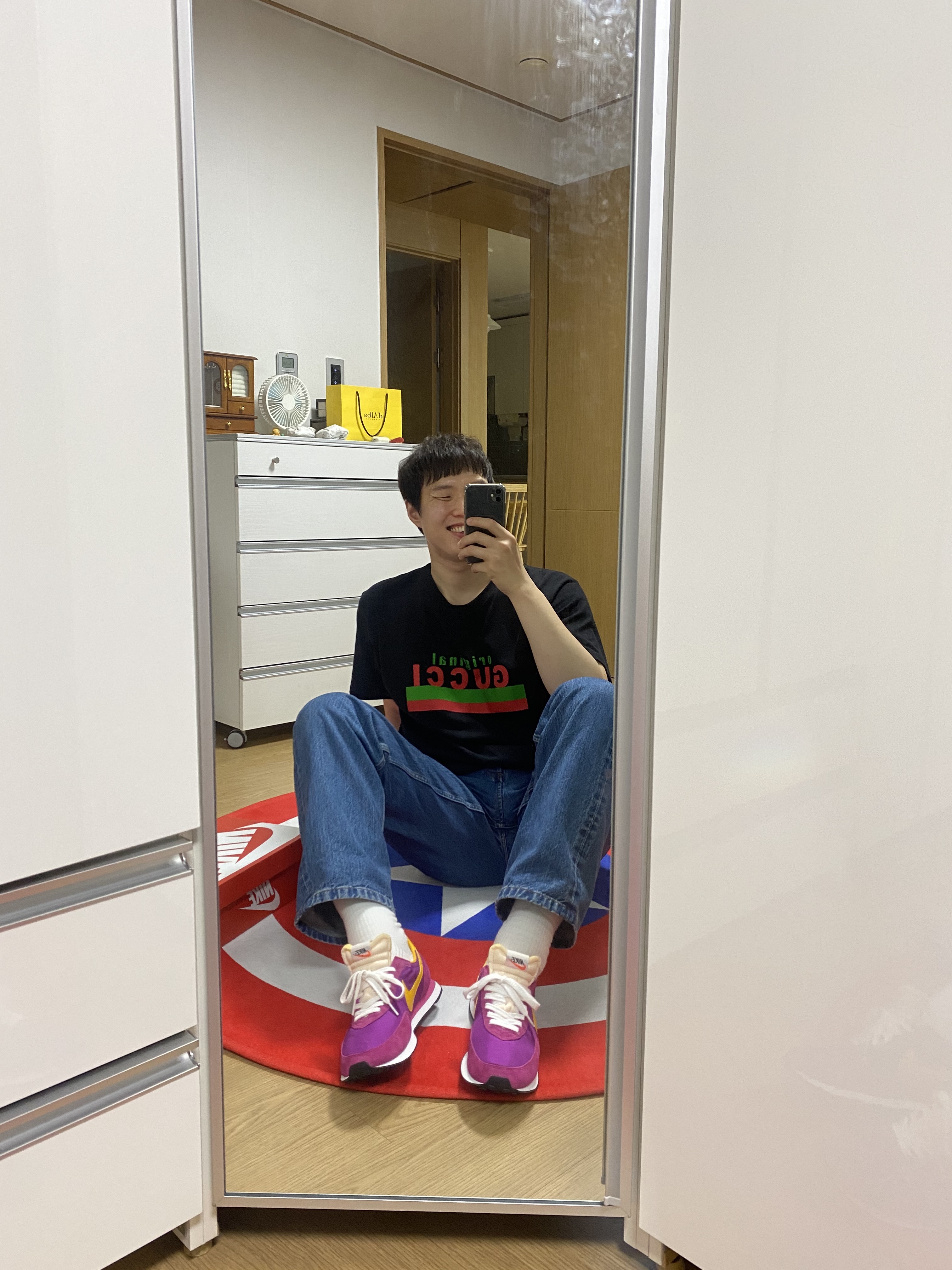 Nike Waffle Trainer 2 SP Fireberry 착용 스타일 - 4