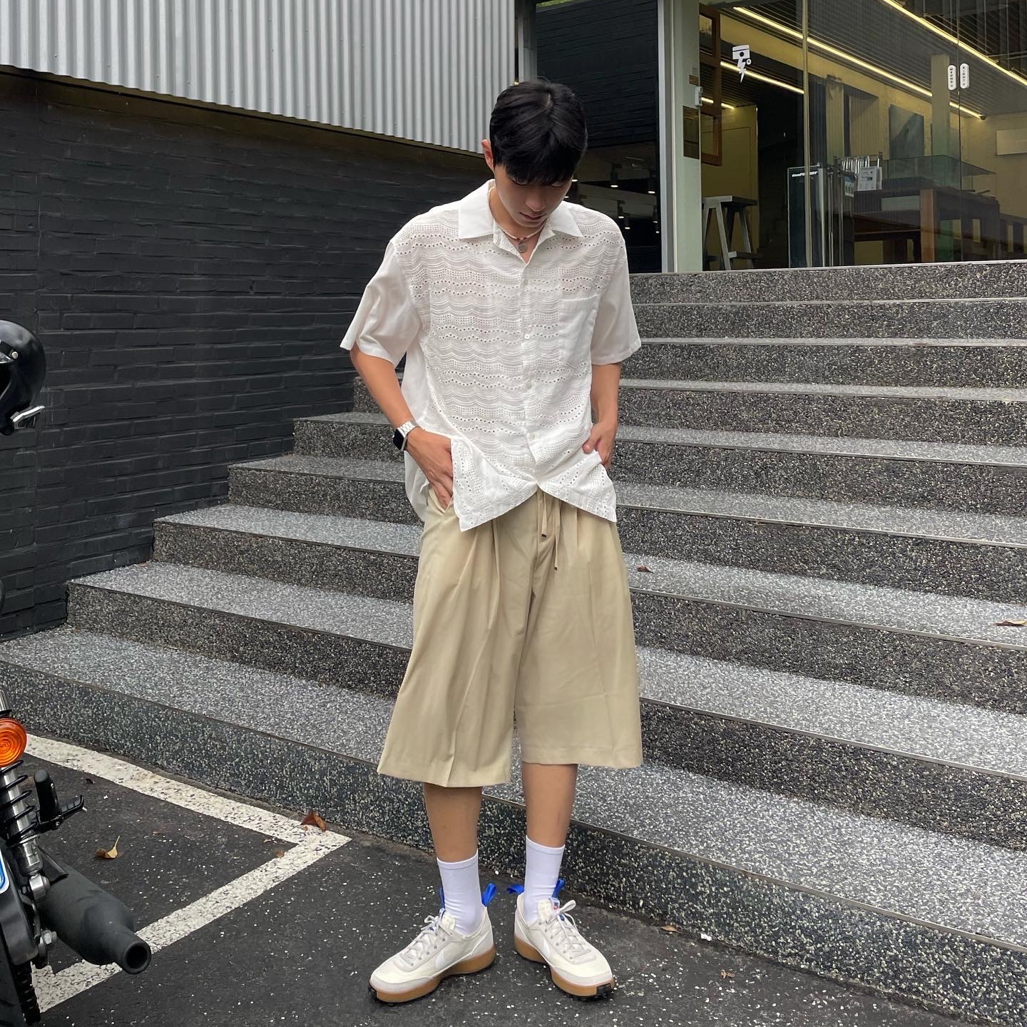 Nike x Tom Sachs General Purpose Shoe Light Cream 착용 스타일 - 1