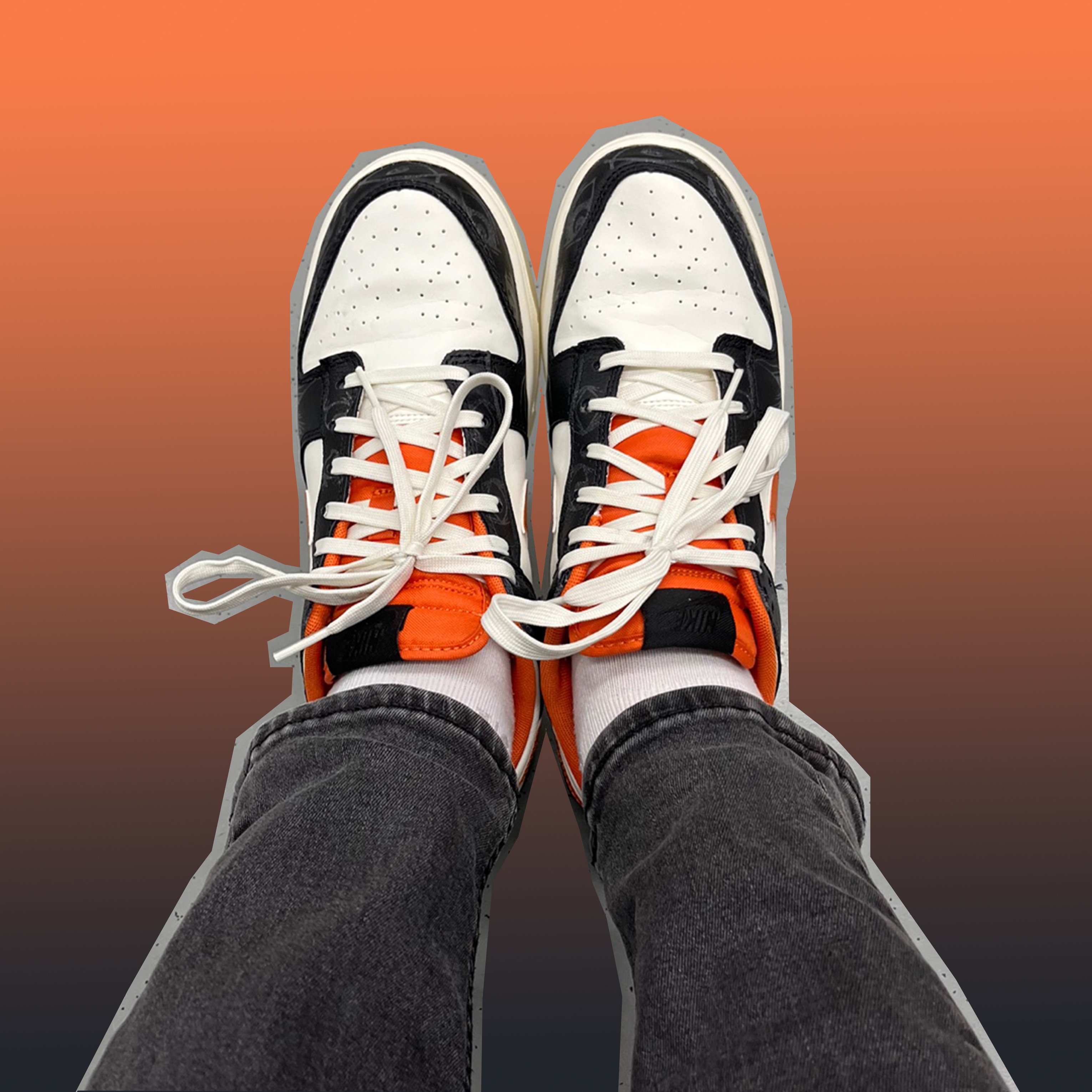 Nike Dunk Low Retro PRM Halloween 착용 스타일