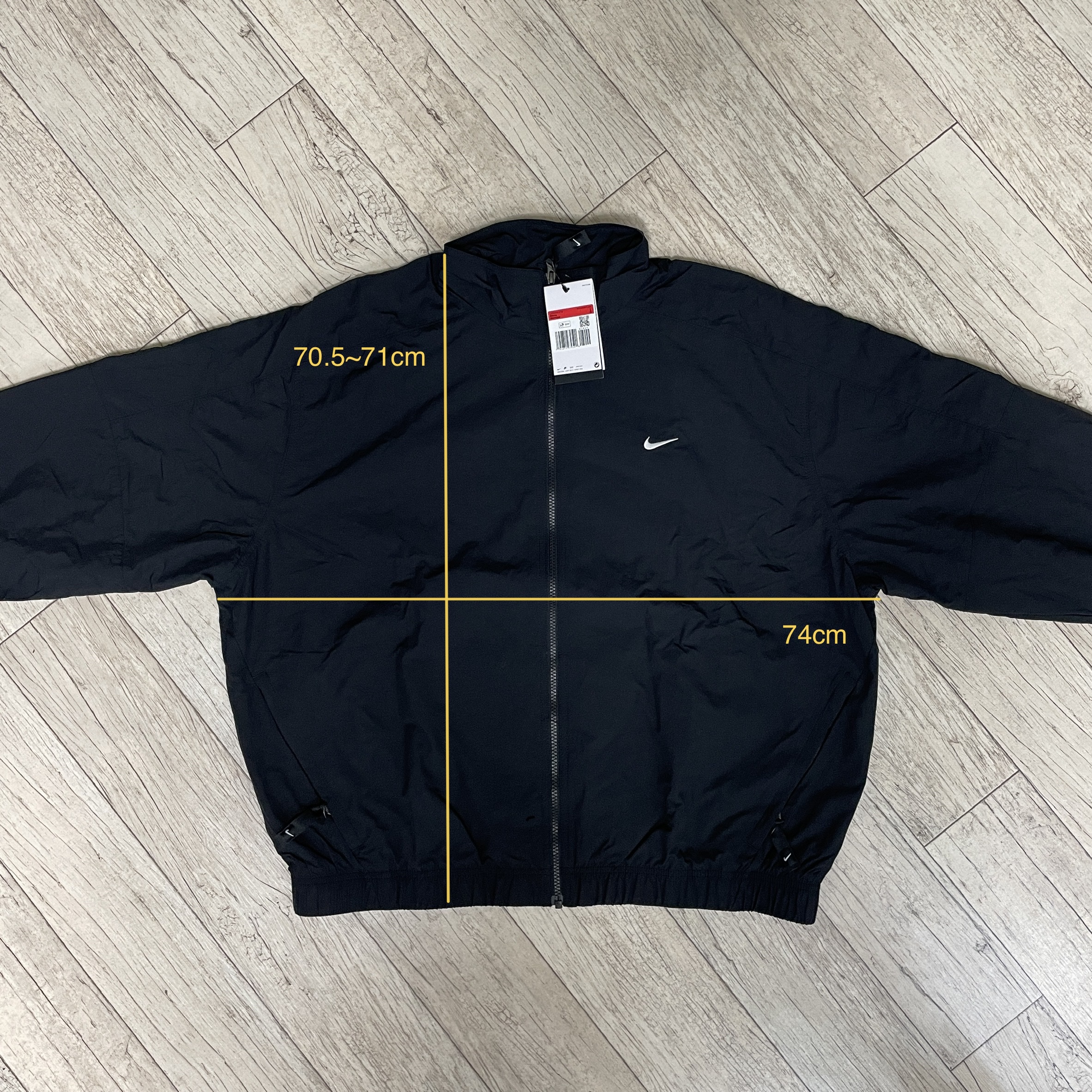 Nike NRG Solo Swoosh Woven Track Jacket Black - US/EU 착용 스타일 - 2