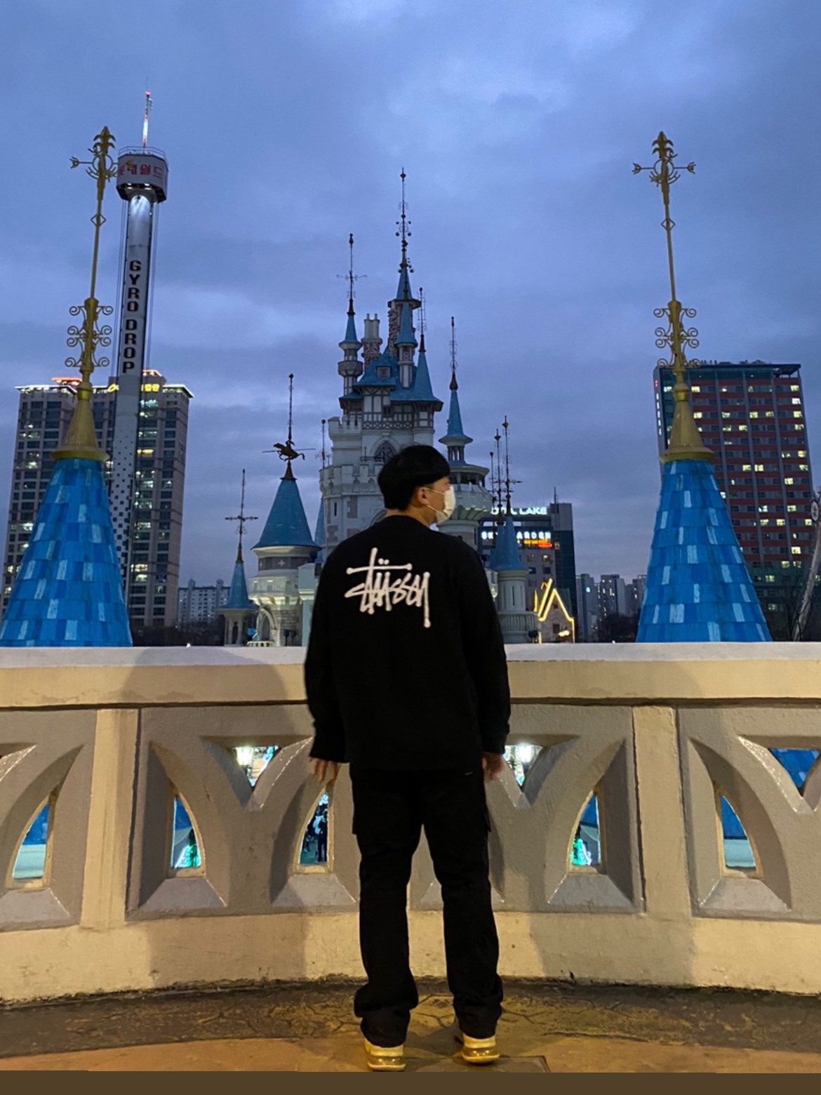 Stussy Basic Stussy Crew Black 2021, Nike x Travis Scott Air Max 270 React Cactus Trails 착용 스타일