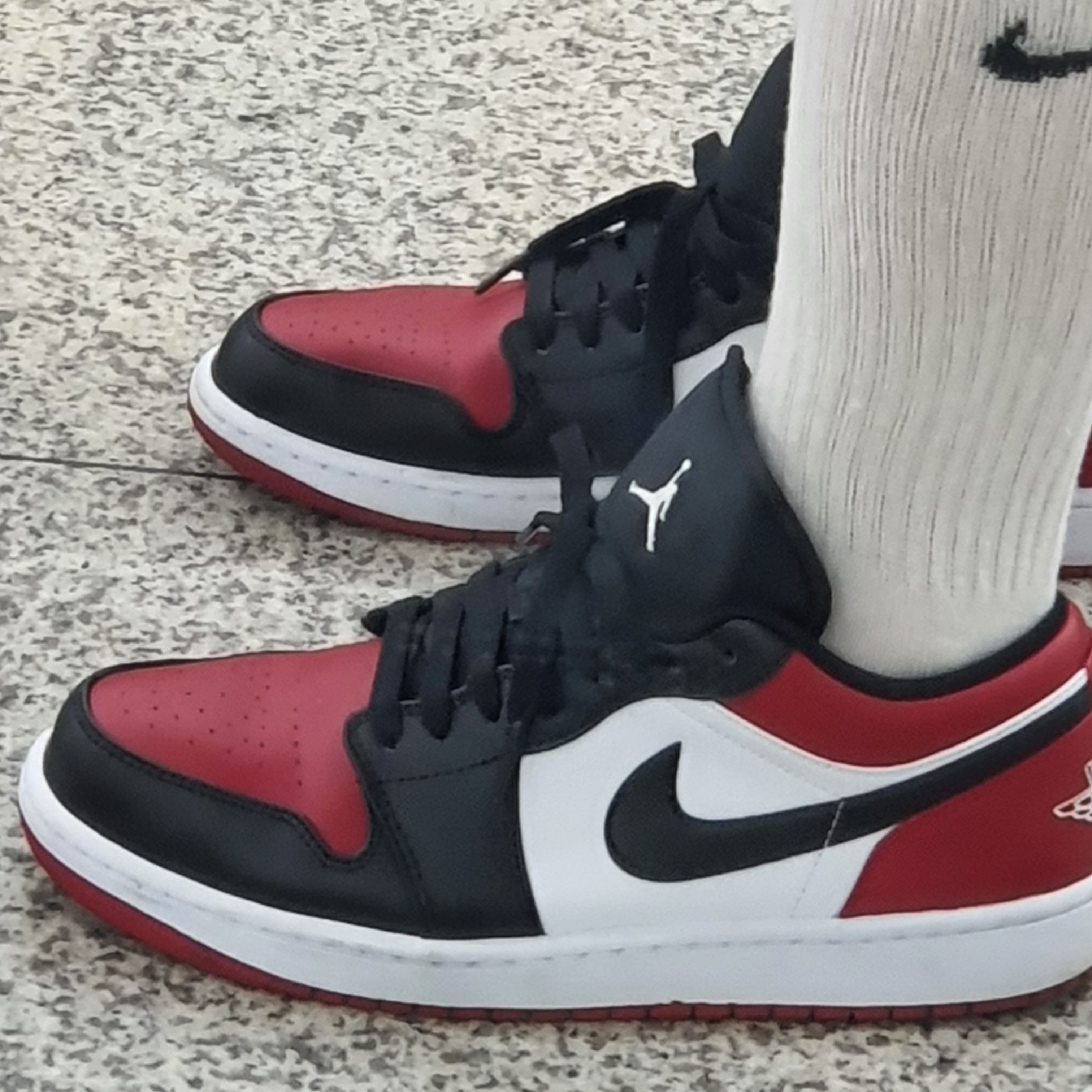 Jordan 1 Low Bred Toe 착용 스타일