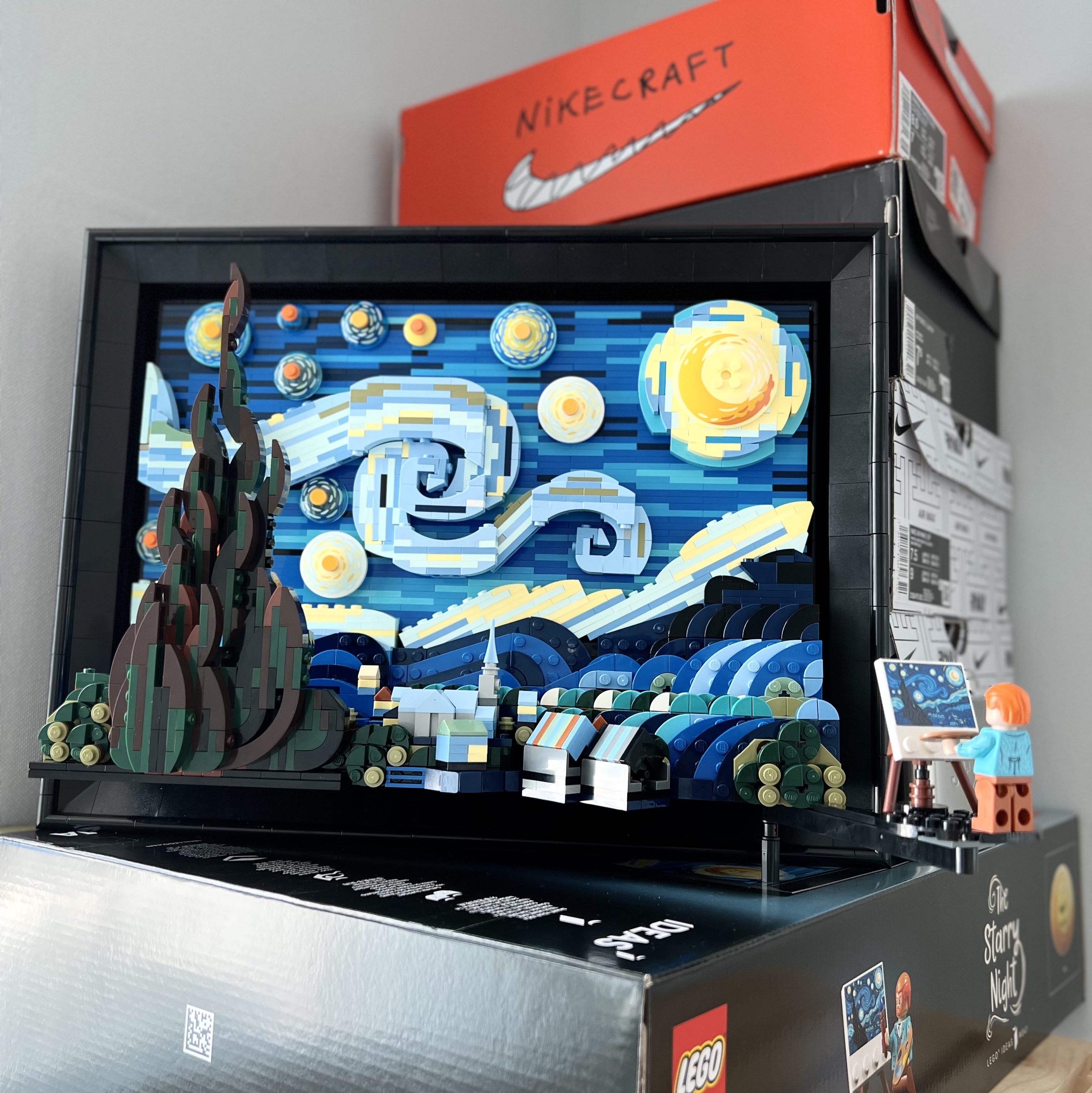 Lego Vincent Van Gogh The Starry Night 착용 스타일 - 2