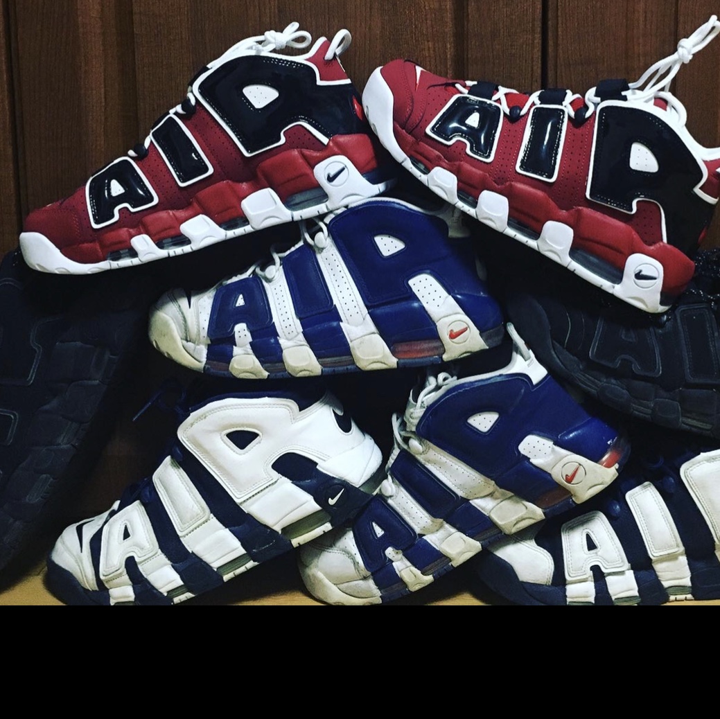 Nike Air More Uptempo 96 Bulls 2021, Nike Air More Uptempo Knicks 착용 스타일
