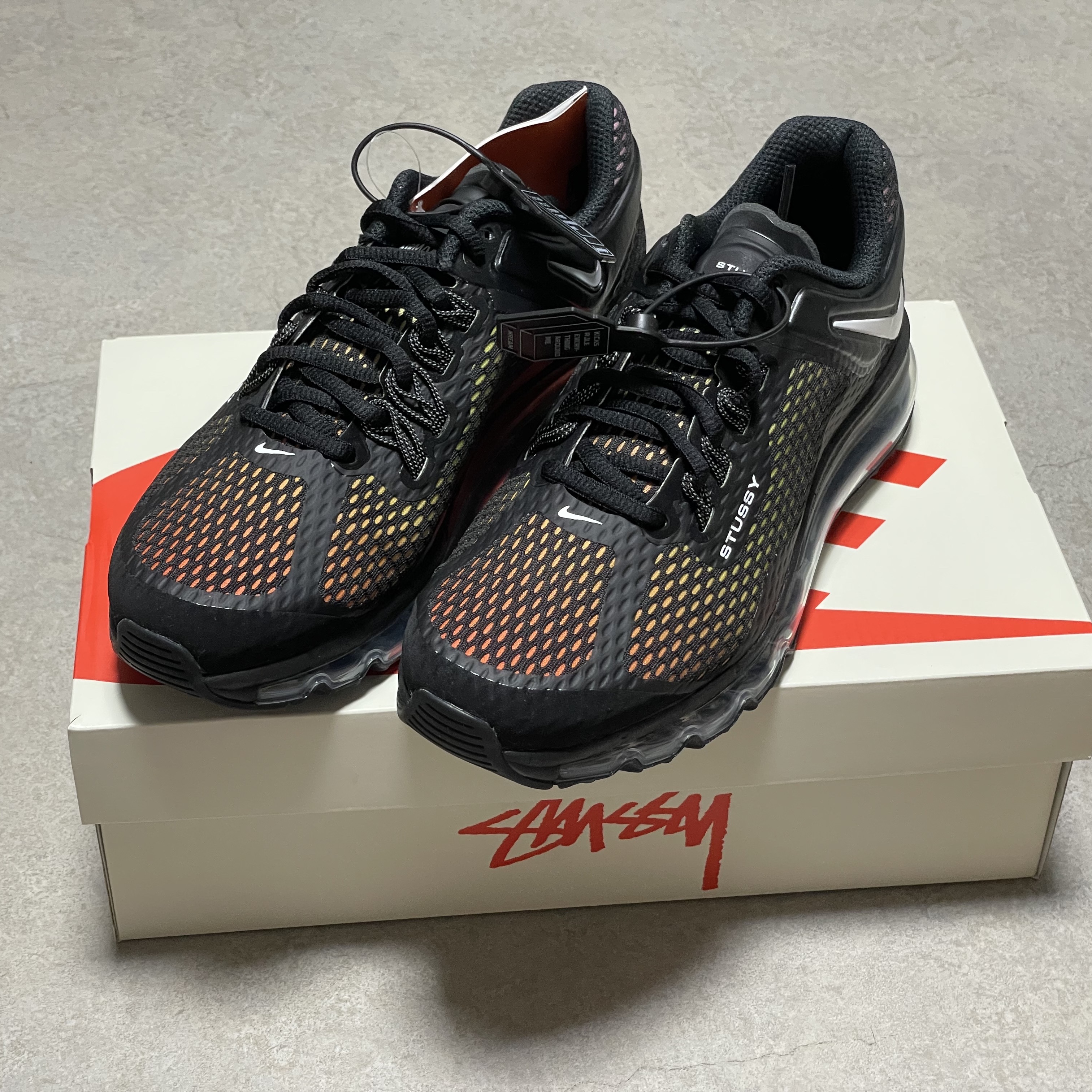 Nike x Stussy Air Max 2013 Black 착용 스타일 - 2