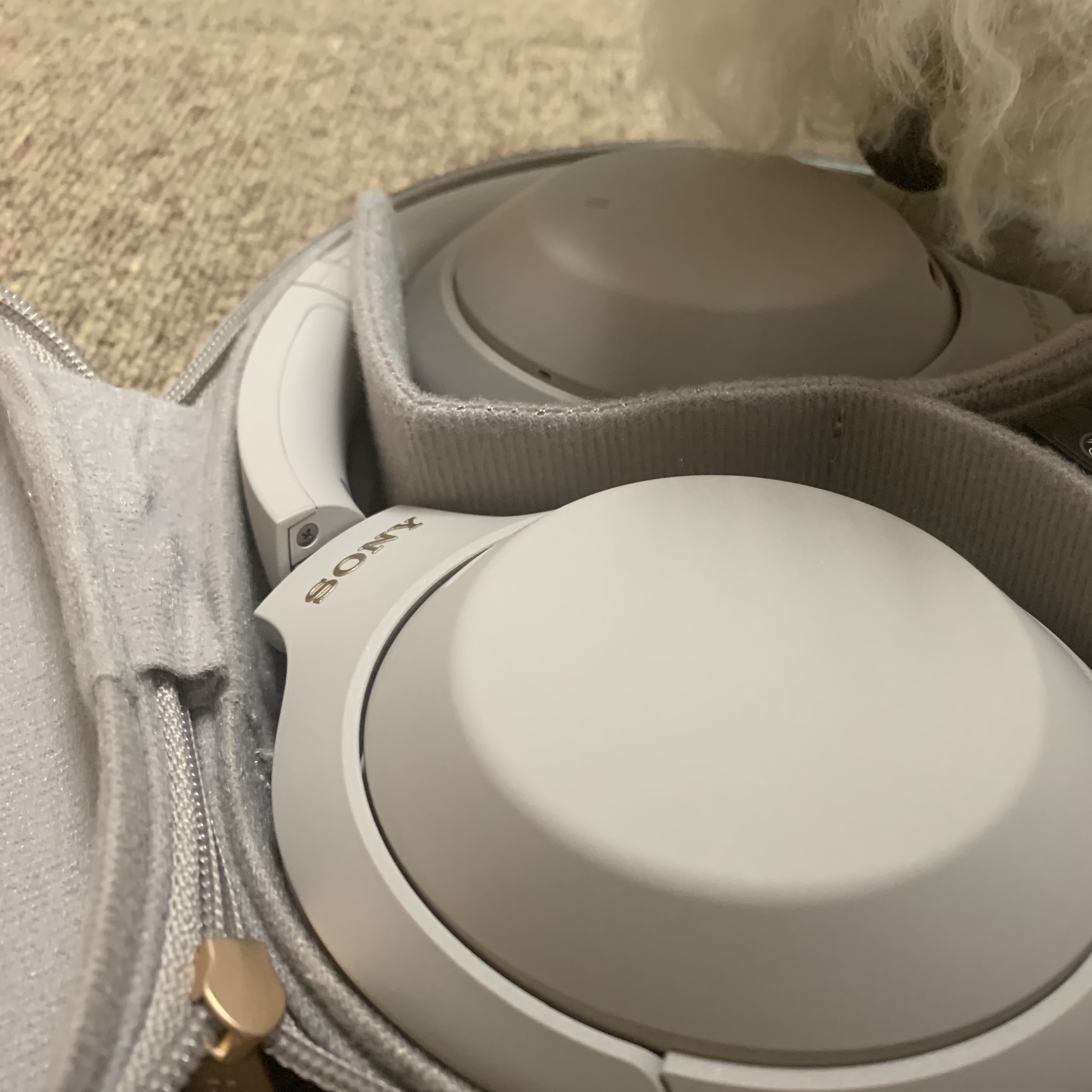 Sony WH-1000XM4 Platinum Silver (Korean Ver.) 착용 스타일