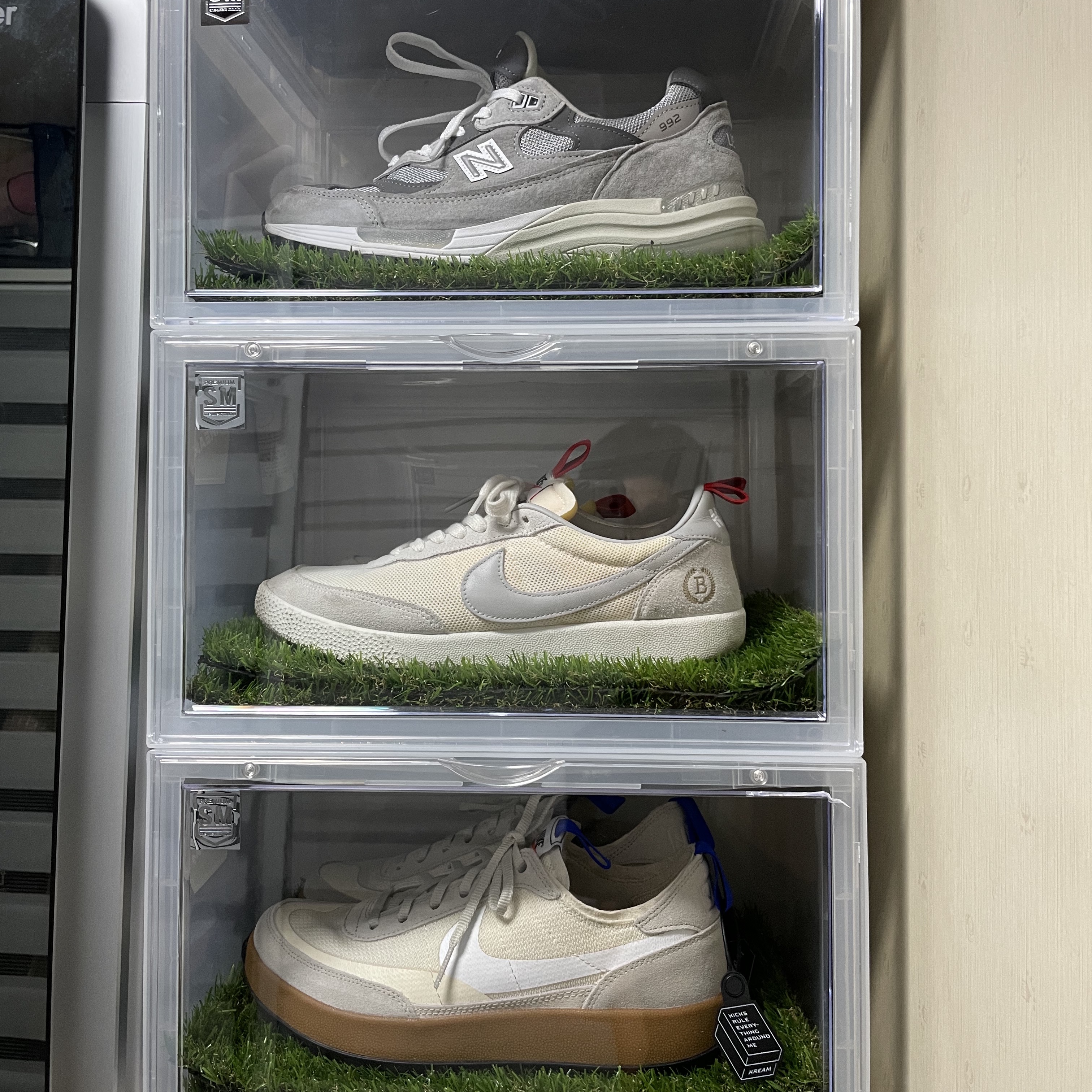 Nike x Tom Sachs General Purpose Shoe Light Cream, Nike Killshot OG Grey Fog 착용 스타일 - 1