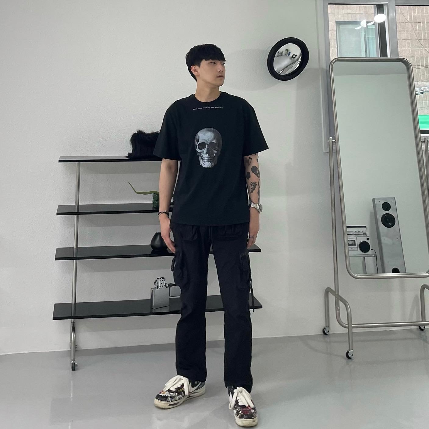 Nike x Peaceminusone Air Force 1 Low Para-Noise 착용 스타일 - 1