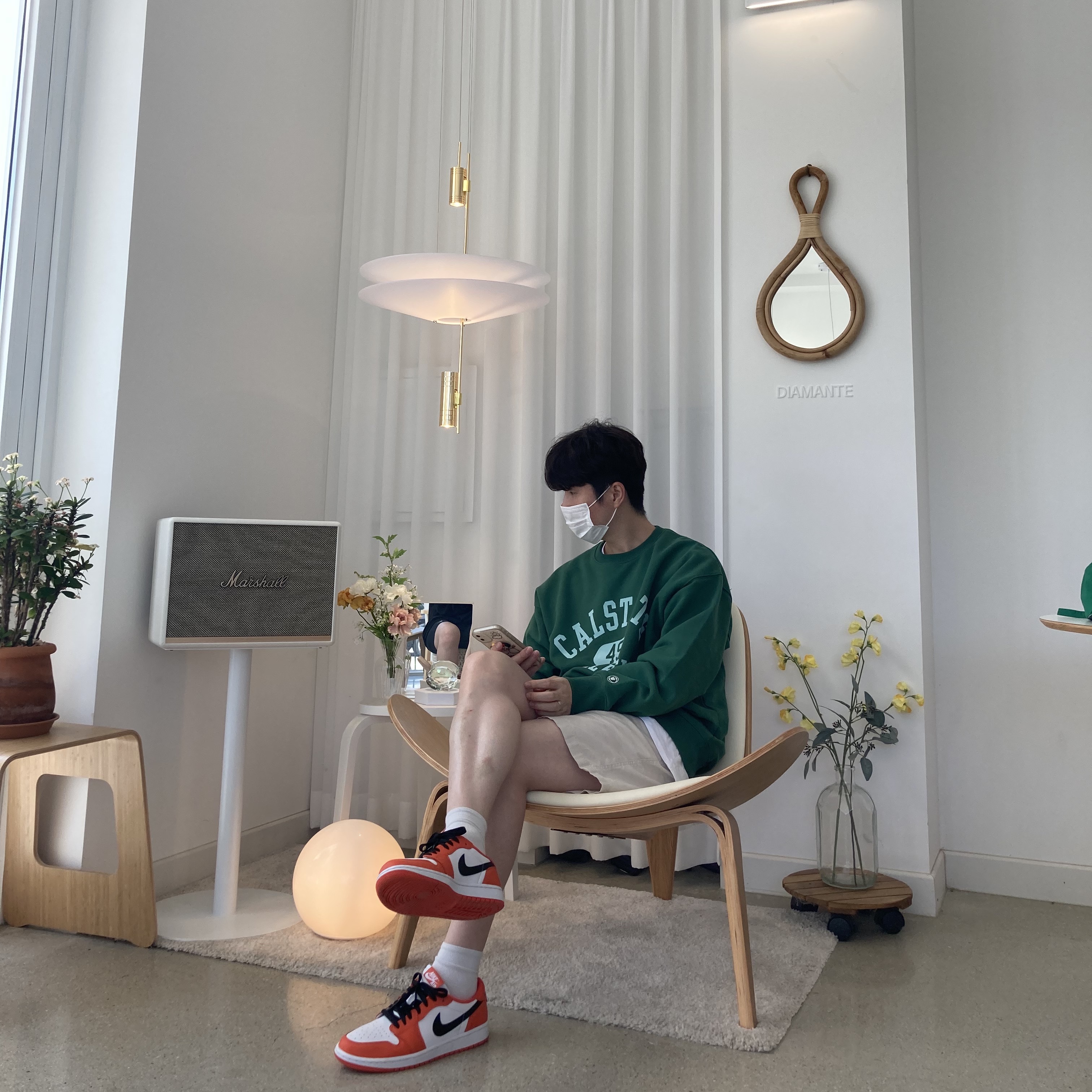 (W) Jordan 1 Low OG Starfish 착용 스타일 - 2