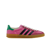 (W) Gucci x Adidas Gazelle Sneakers Pink Velvet