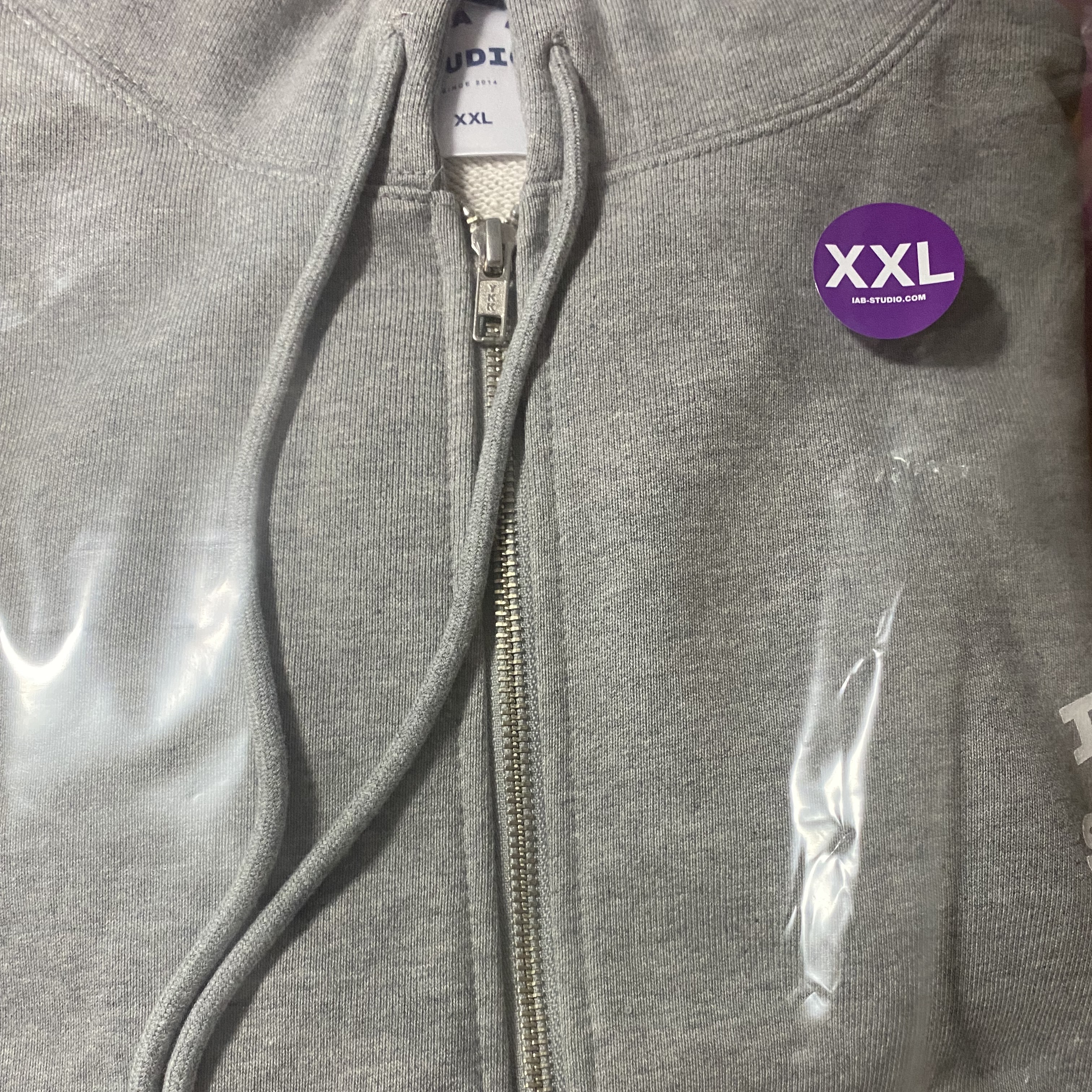 IAB Studio Zip-Up Hoodie Gray - 22FW 착용 스타일