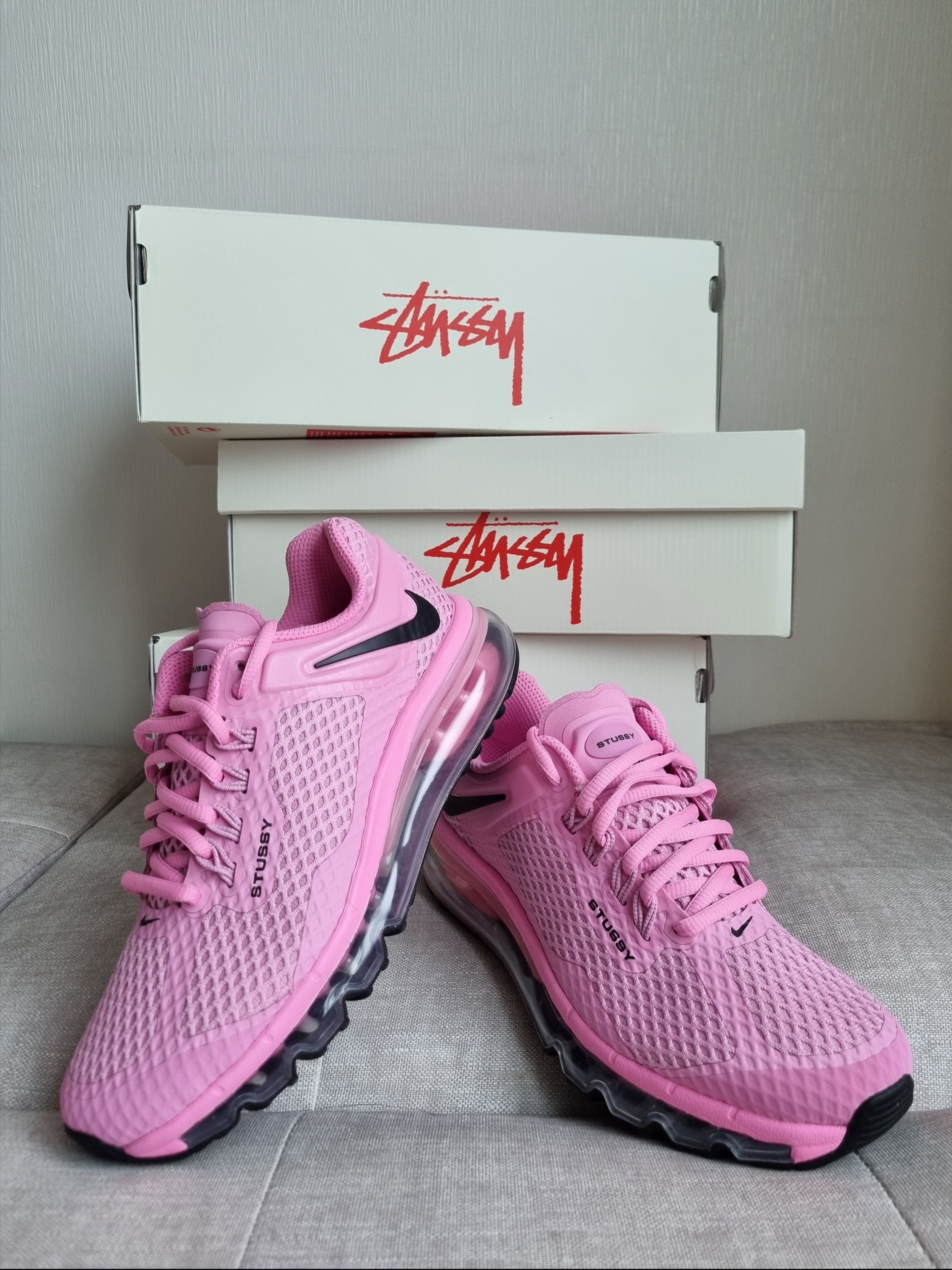 Nike x Stussy Air Max 2013 Black 착용 스타일 - 3