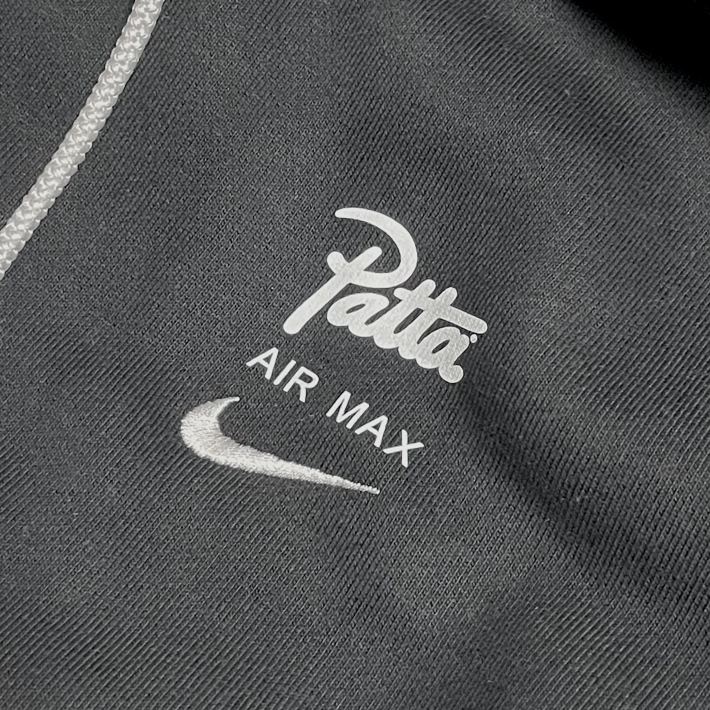 Nike x Patta Wave Five Hooded Sweater Black 착용 스타일 - 2