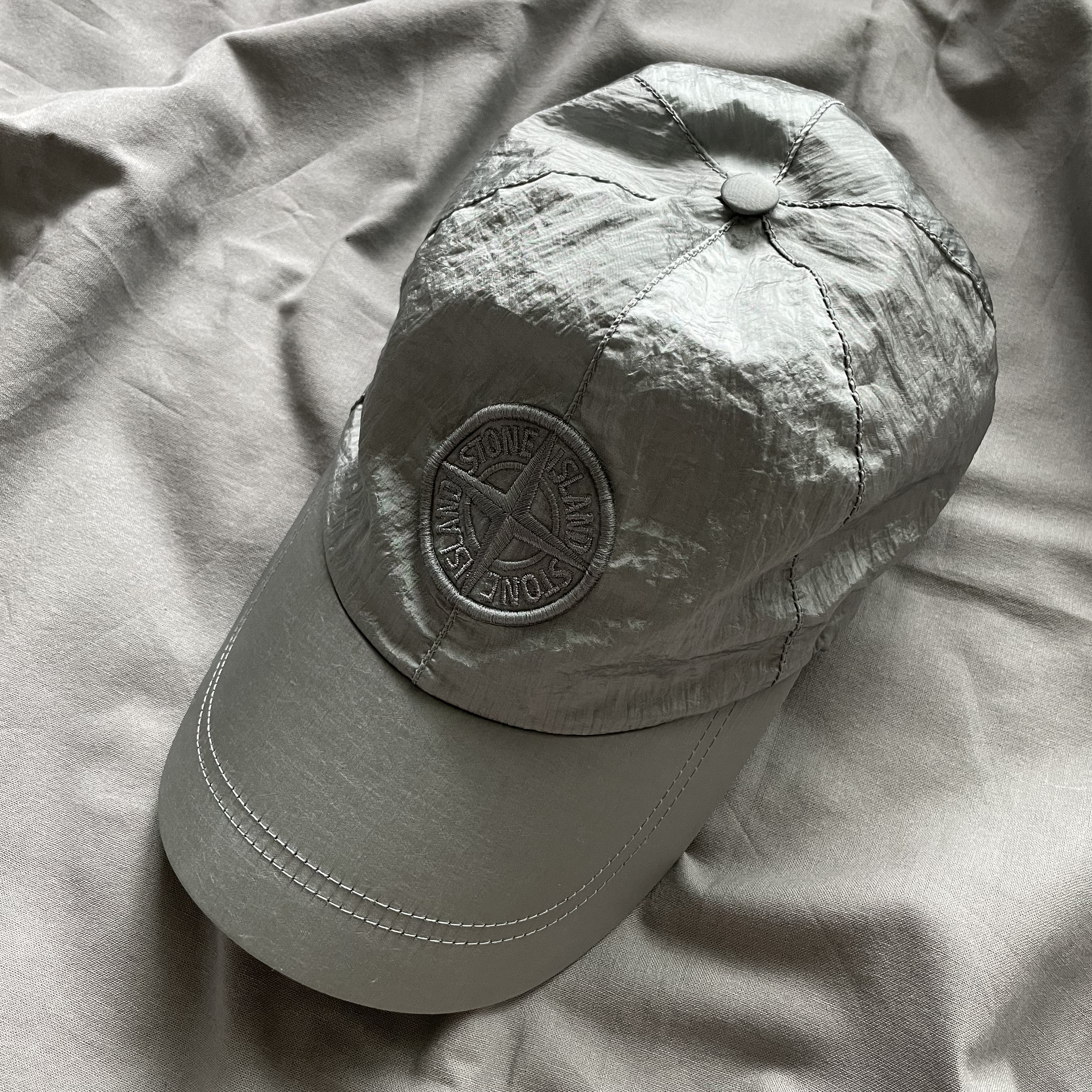 Stone Island 99576 Nylon Metal 6-Panel Cap Aqua - 22FW 착용 스타일 - 3