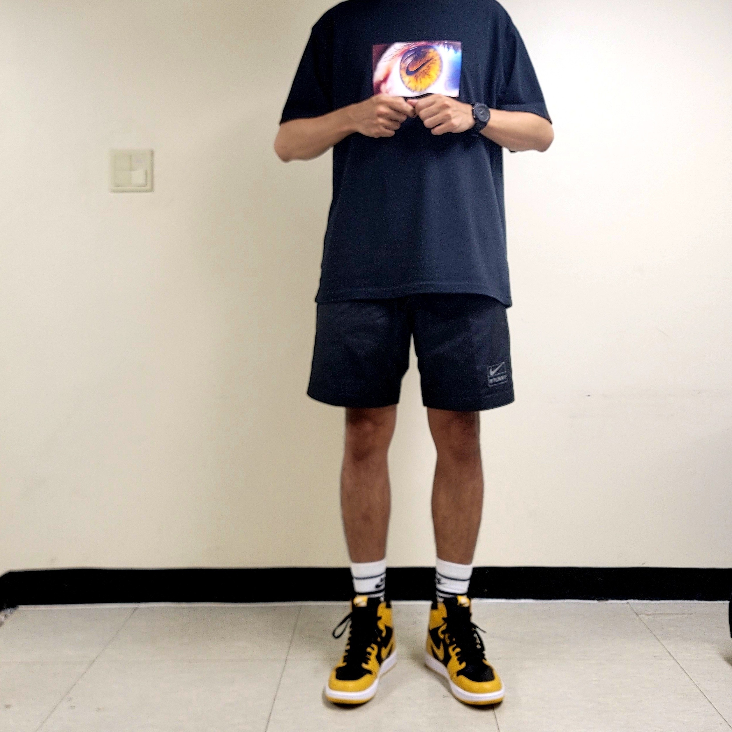 Nike x Stussy NRG FL Storm-Fit Pants Black (DO7170-010), Jordan 1 Retro High OG Pollen 착용 스타일 - 3