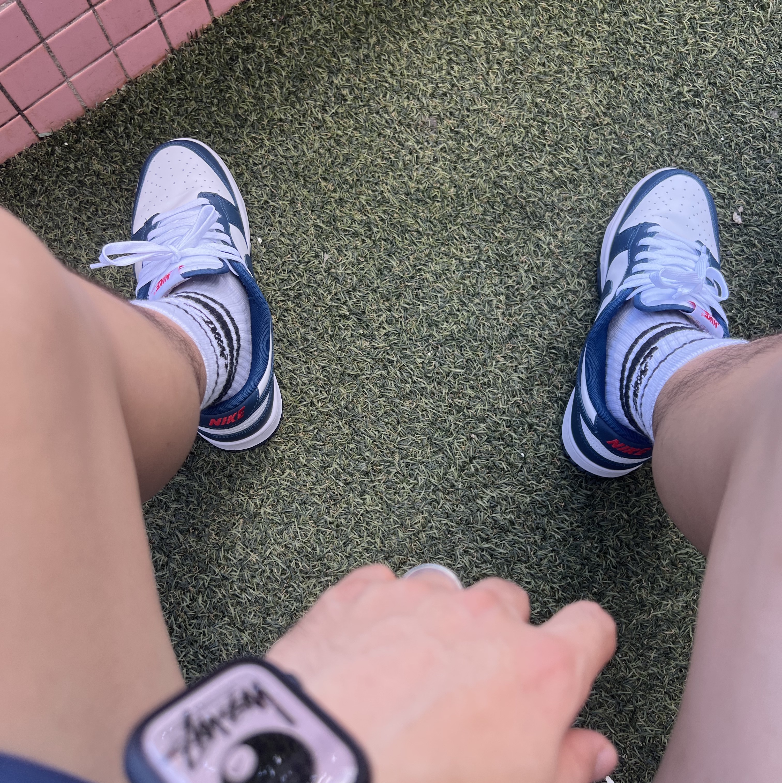 Nike Dunk Low Retro Valerian Blue 착용 스타일 - 1