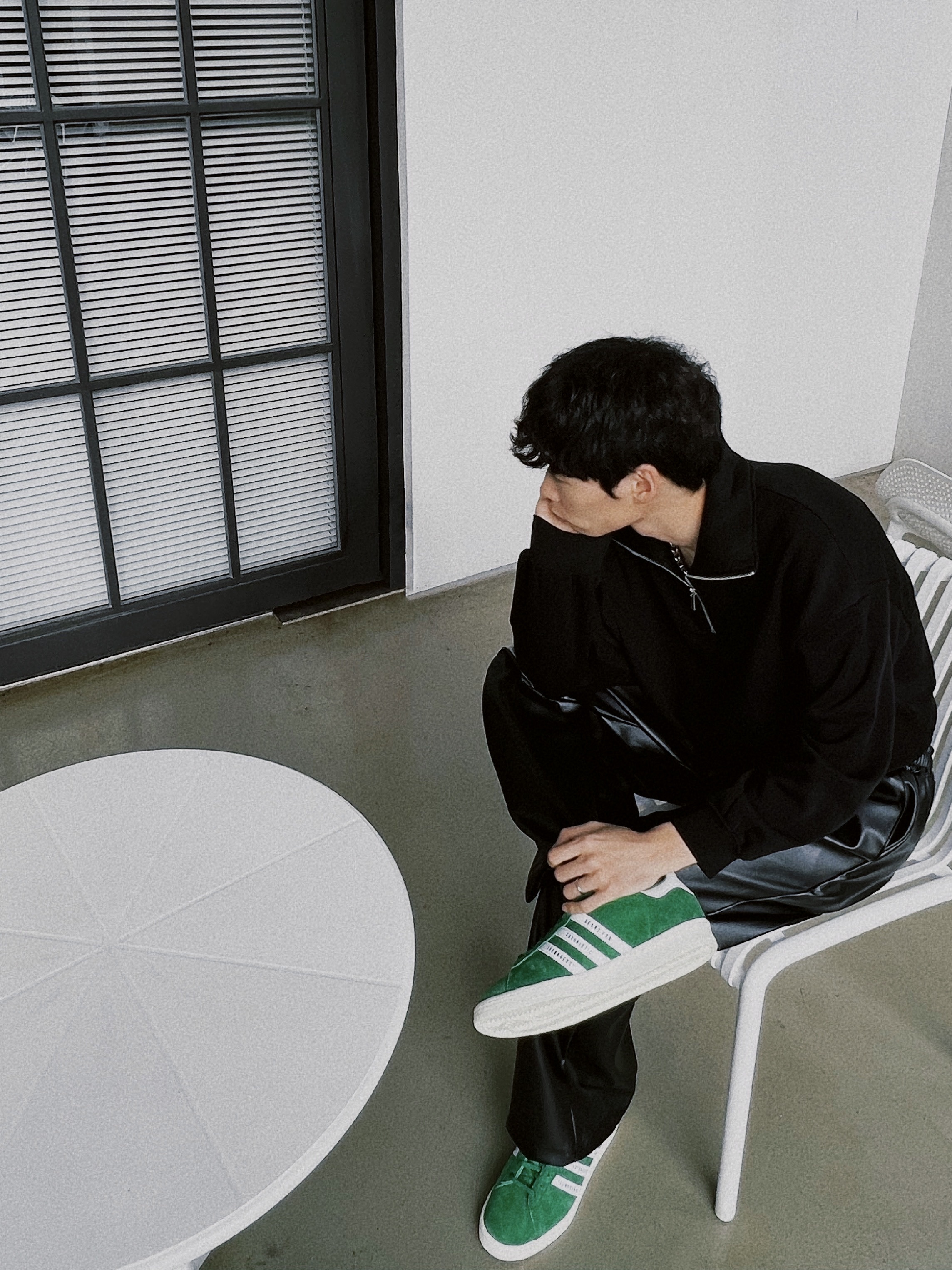 Adidas x Human Made Campus Green 착용 스타일 - 3