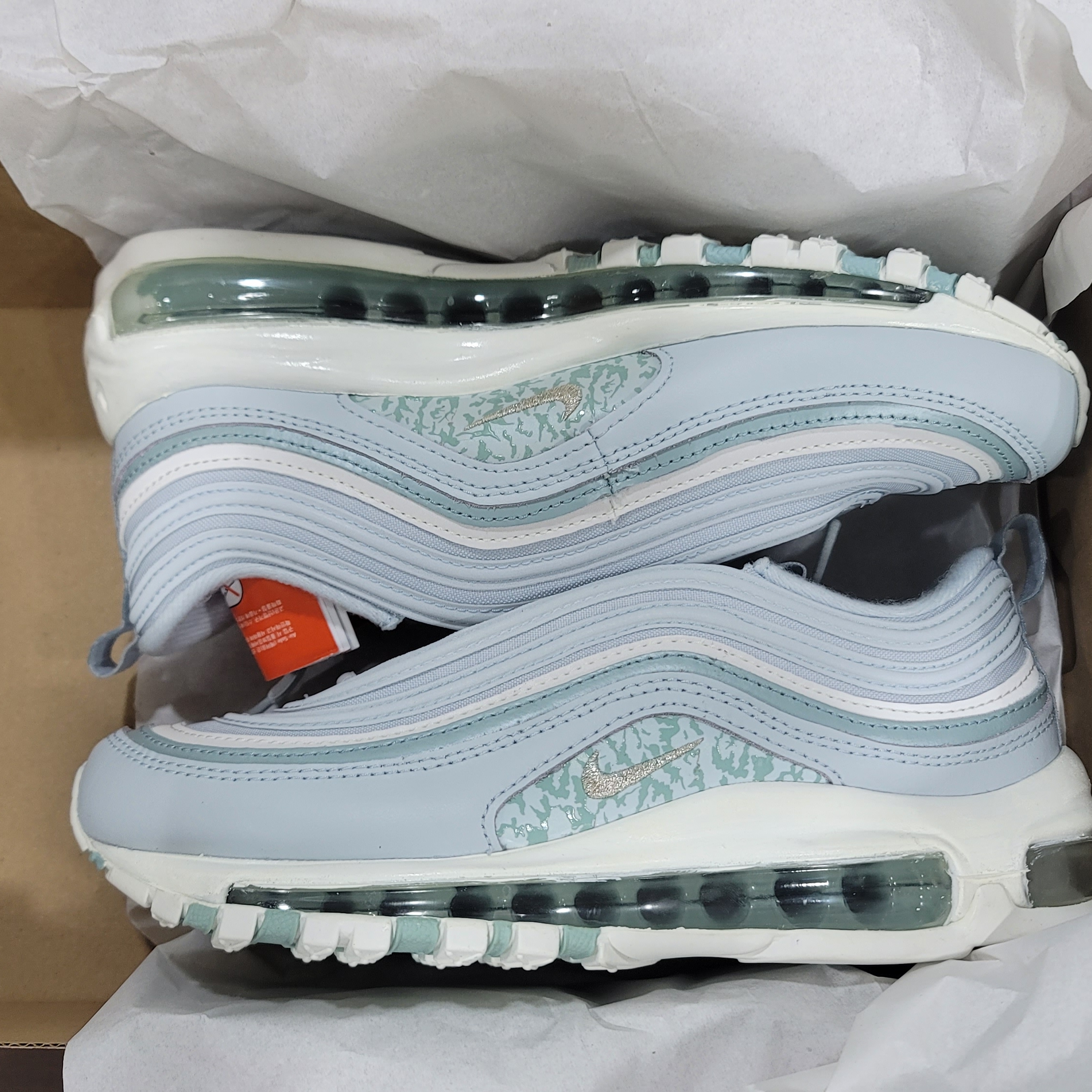 (W) Nike Air Max 97 Aura Ocean Cube 착용 스타일