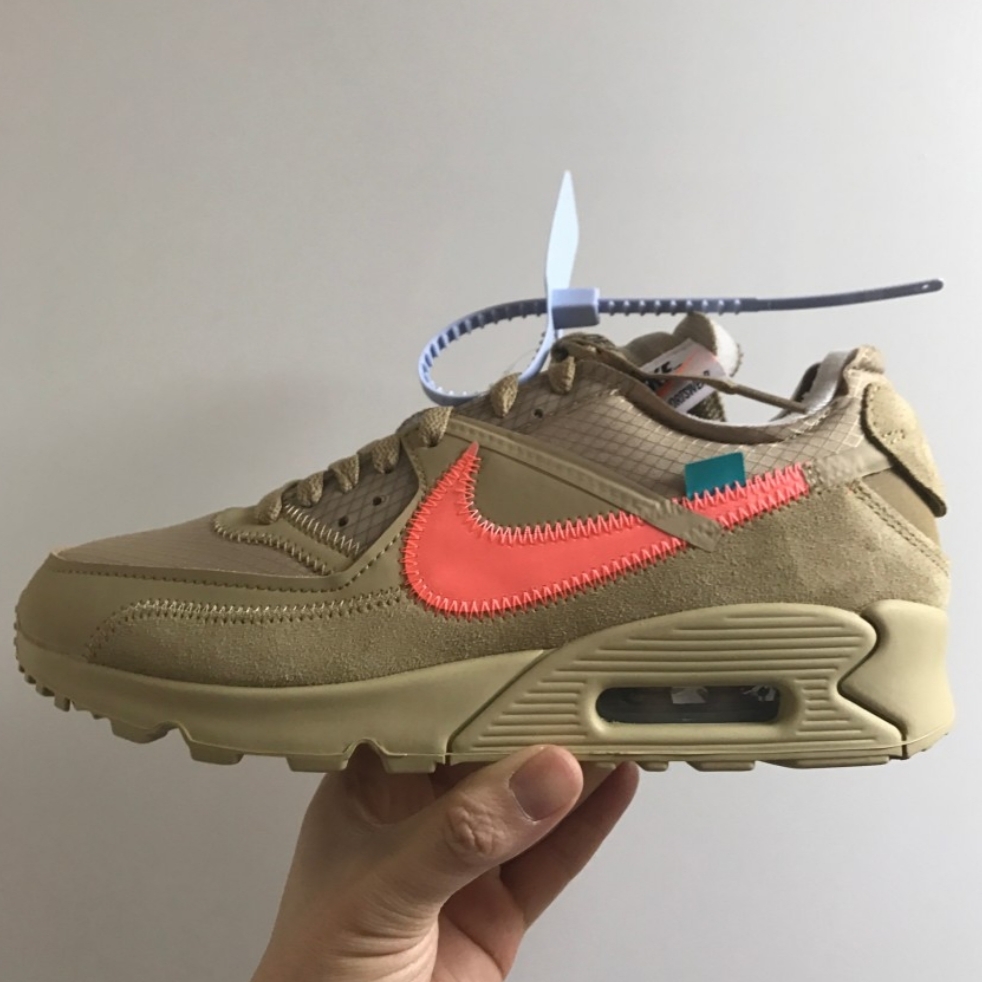 Nike x Off-White Air Max 90 V2 Desert Ore 착용 스타일