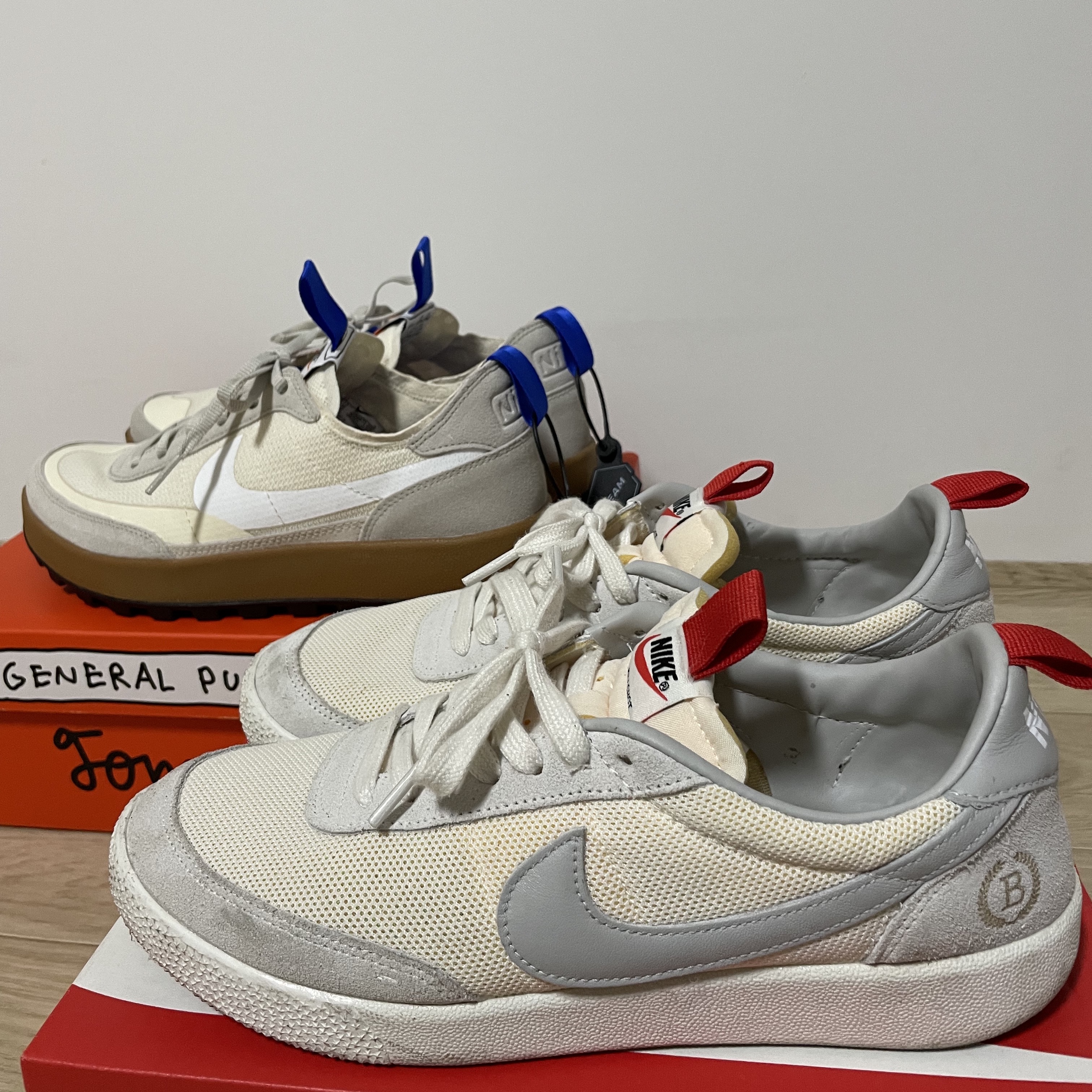 Nike x Tom Sachs General Purpose Shoe Light Cream, Nike Killshot OG Grey Fog 착용 스타일 - 2