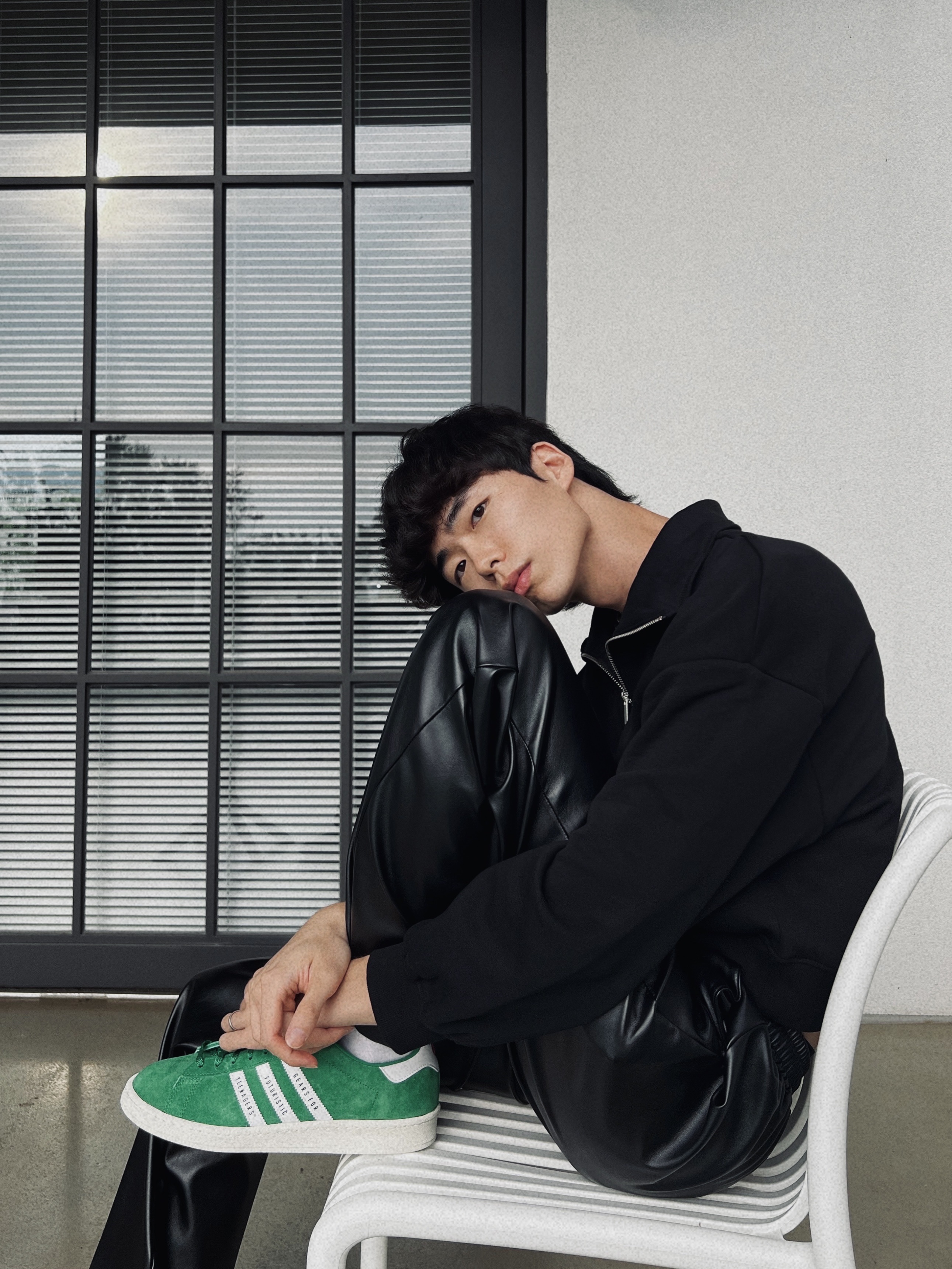 Adidas x Human Made Campus Green 착용 스타일 - 2