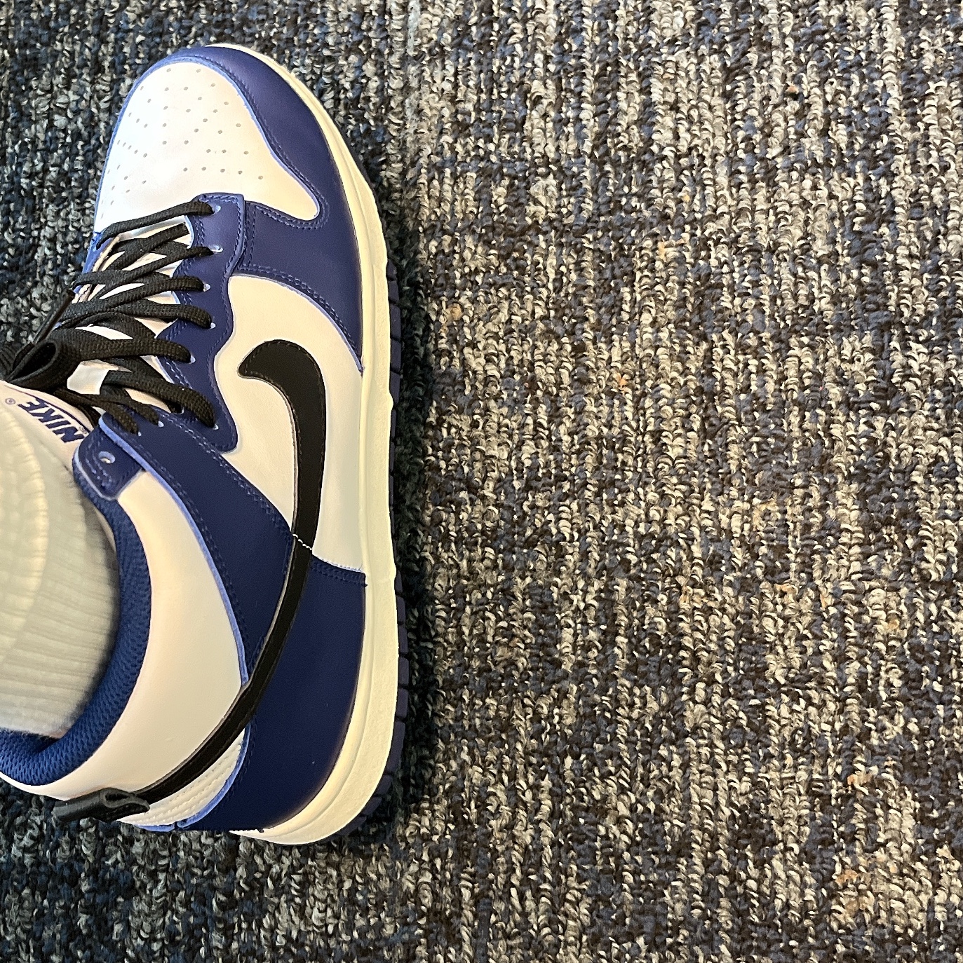(W) Nike Dunk High Deep Royal Blue 착용 스타일