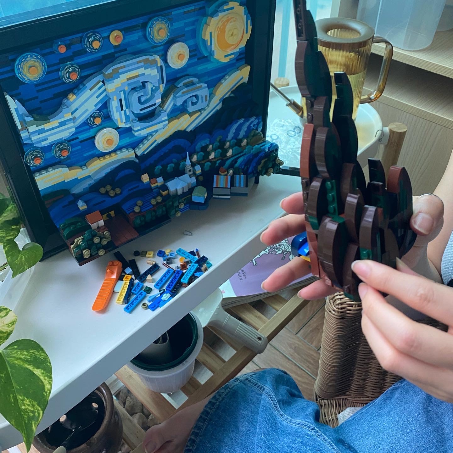 Lego Vincent Van Gogh The Starry Night 착용 스타일 - 2