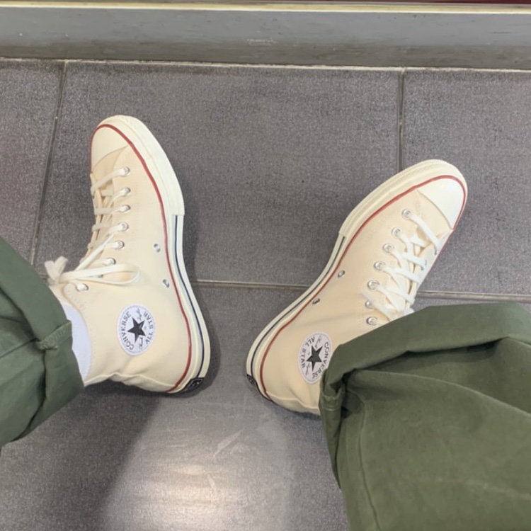 Converse Chuck 70 High Parchment 착용 스타일