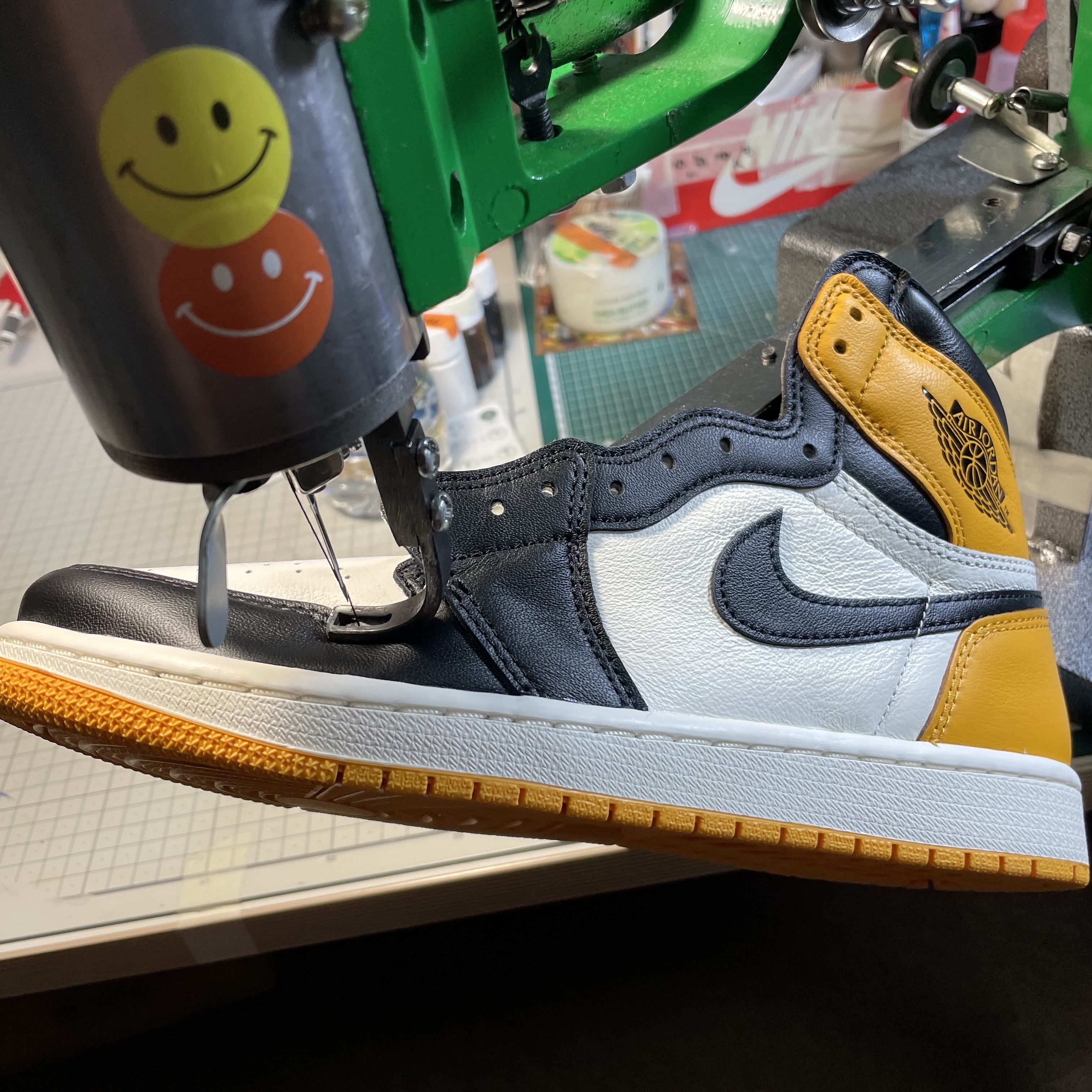 Jordan 1 Retro High OG Taxi, (GS) Jordan 1 Retro High OG Taxi 착용 스타일 - 5