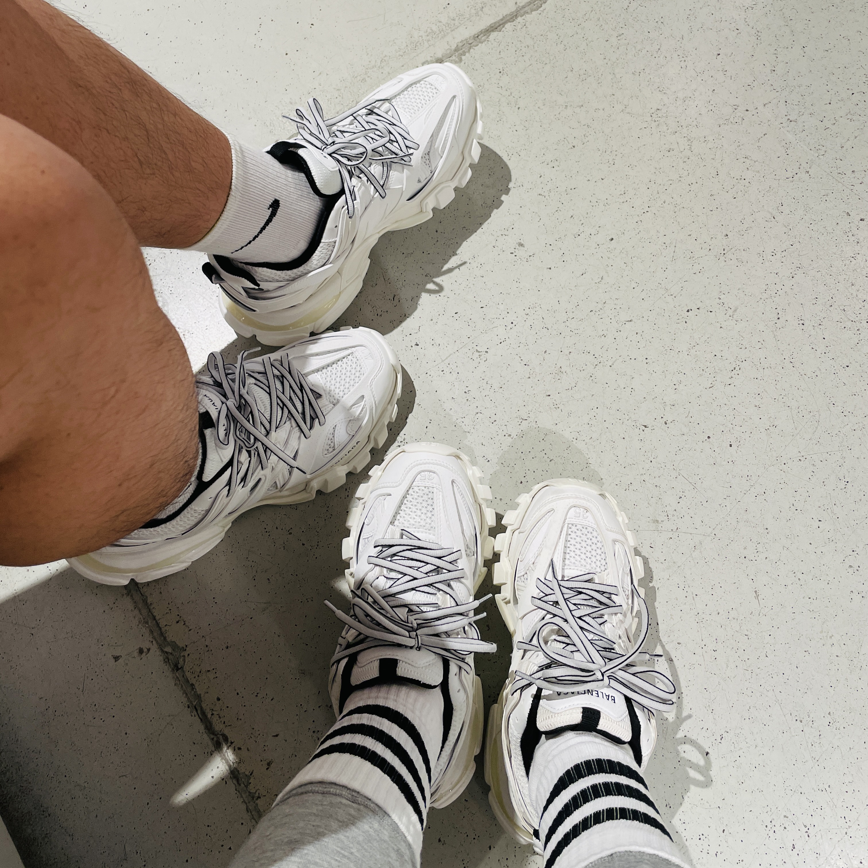 Balenciaga Track Sneakers White - 21SS 착용 스타일
