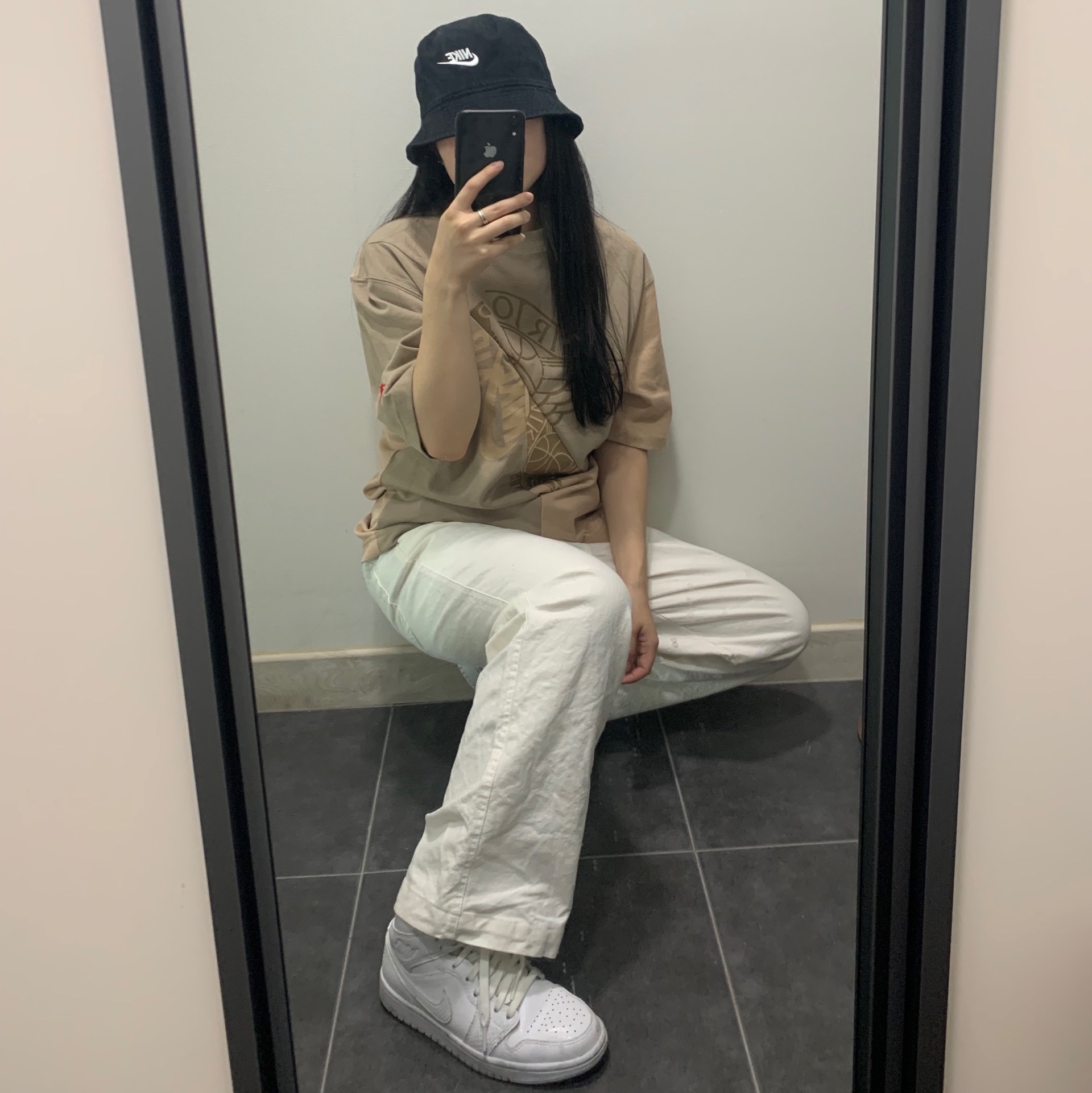 Jordan x Travis Scott S/S Top - Asia, Nike Futura Washed Bucket Hat Black 착용 스타일