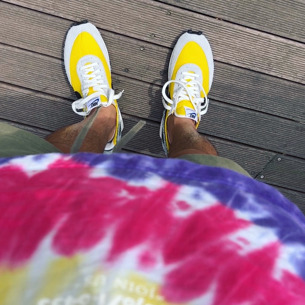 Nike x Undercover Daybreak Bright Citron 착용 스타일