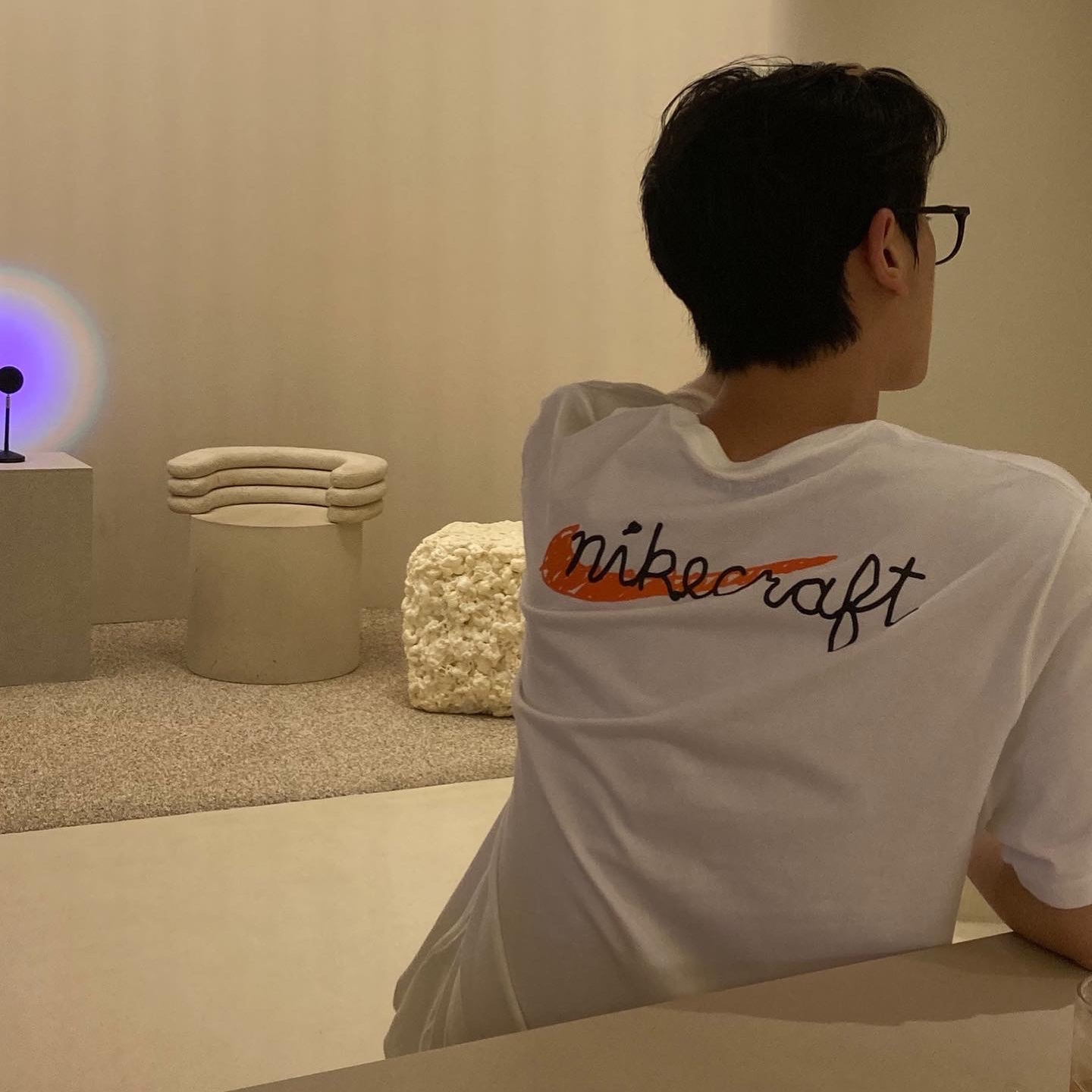 Nike x Tom Sachs Nikecraft Studio T-Shirt White 착용 스타일 - 5