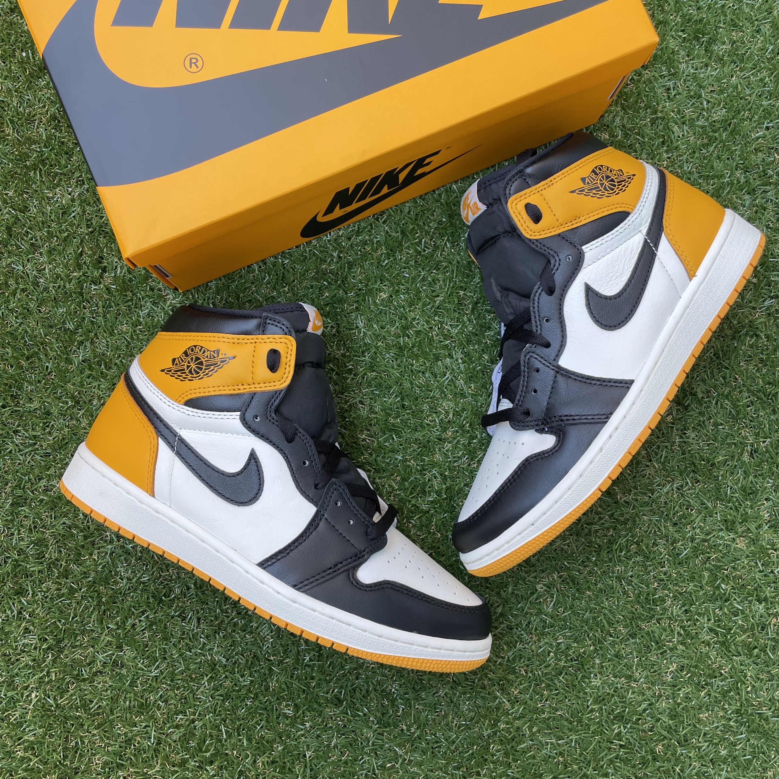 Jordan 1 Retro High OG Taxi, (GS) Jordan 1 Retro High OG Taxi 착용 스타일 - 1