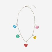 Human Made Five Heart Necklace Silver