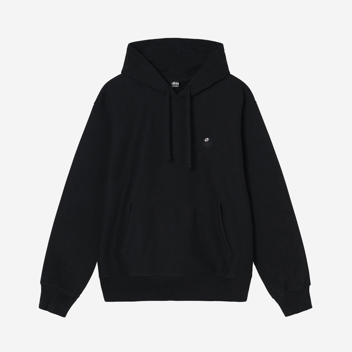 스투시 8볼 자수 후드 블랙 | Stussy | KREAM