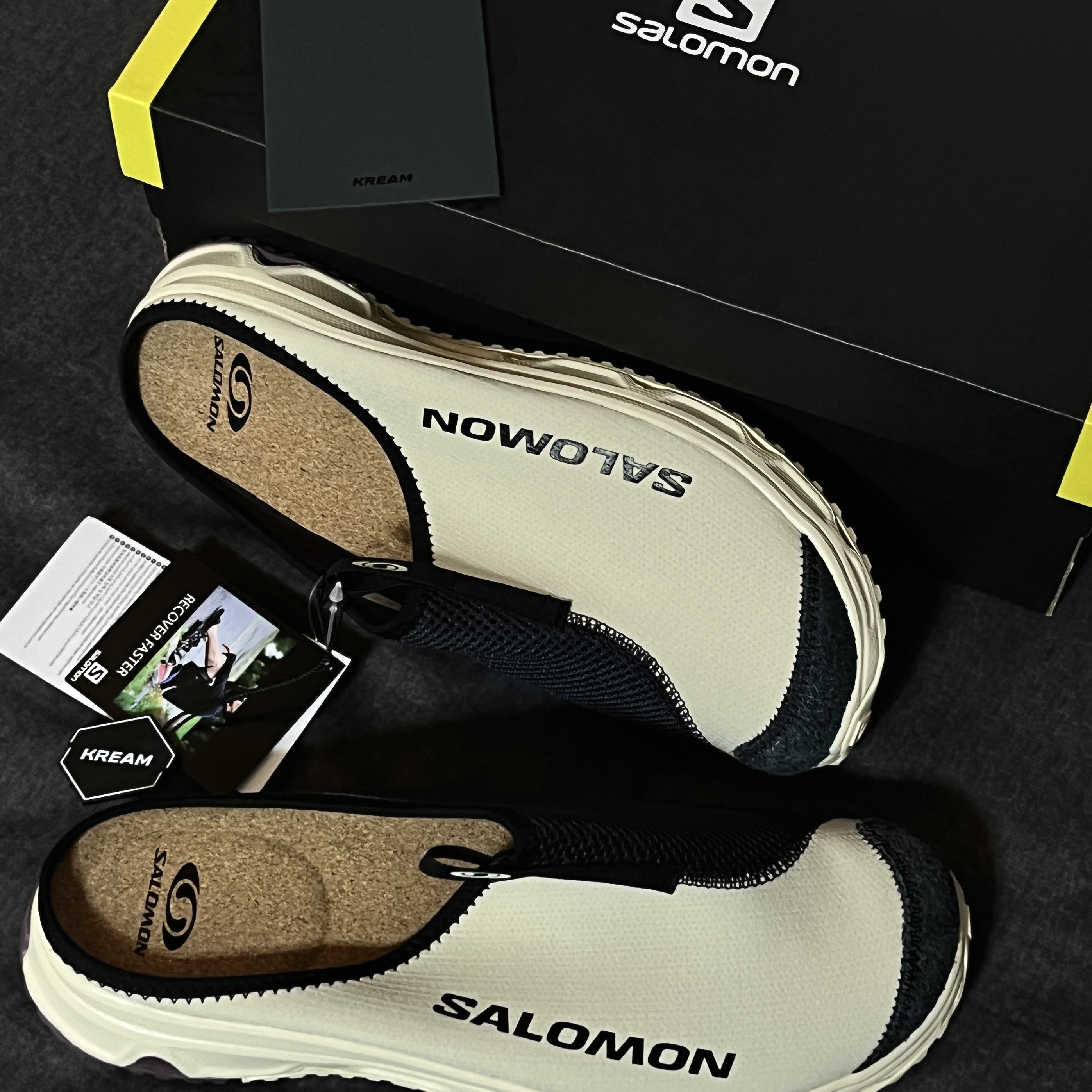 Salomon RX Slide 3.0 Bleached Sand 착용 스타일 - 3