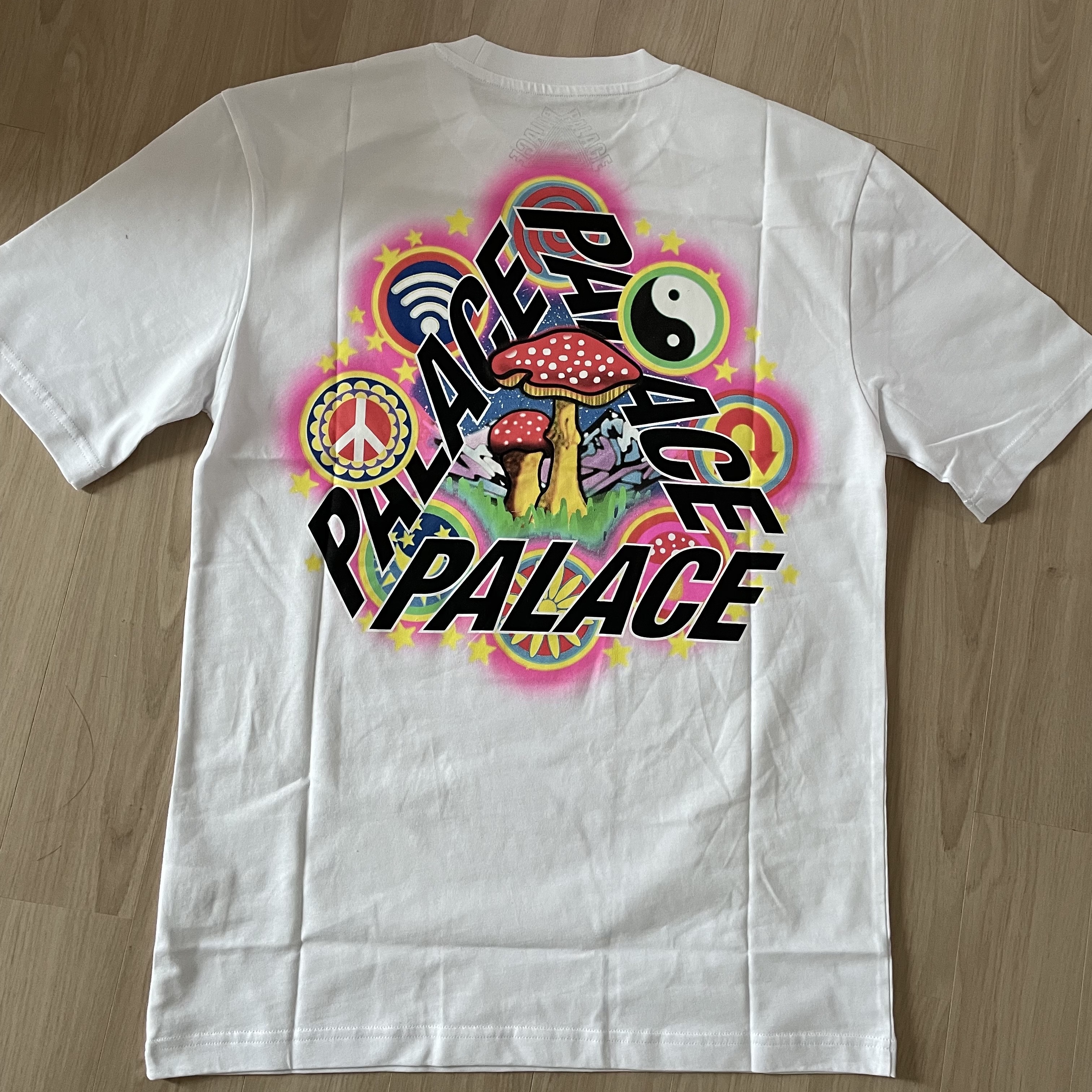 Palace Bun 5G T-Shirt White - 22FW 착용 스타일