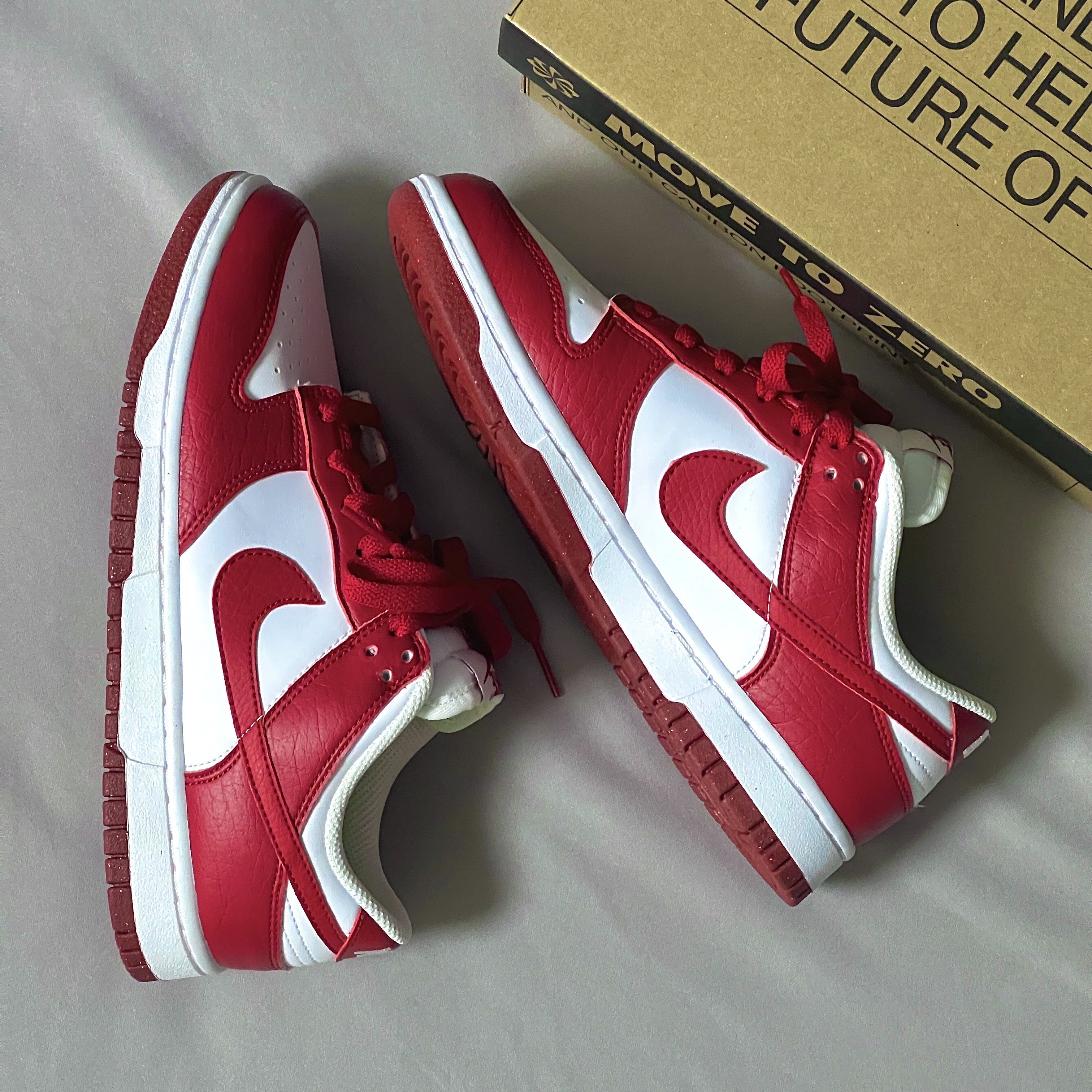 (W) Nike Dunk Low Next Nature Gym Red 착용 스타일