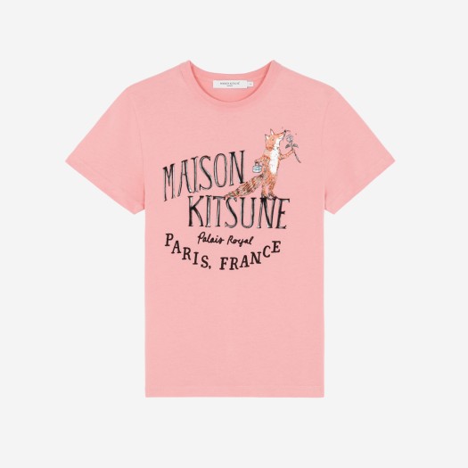 (W) 메종 키츠네 올리 팔레이스 로얄 로즈 클래식 티셔츠 버블 검 핑크