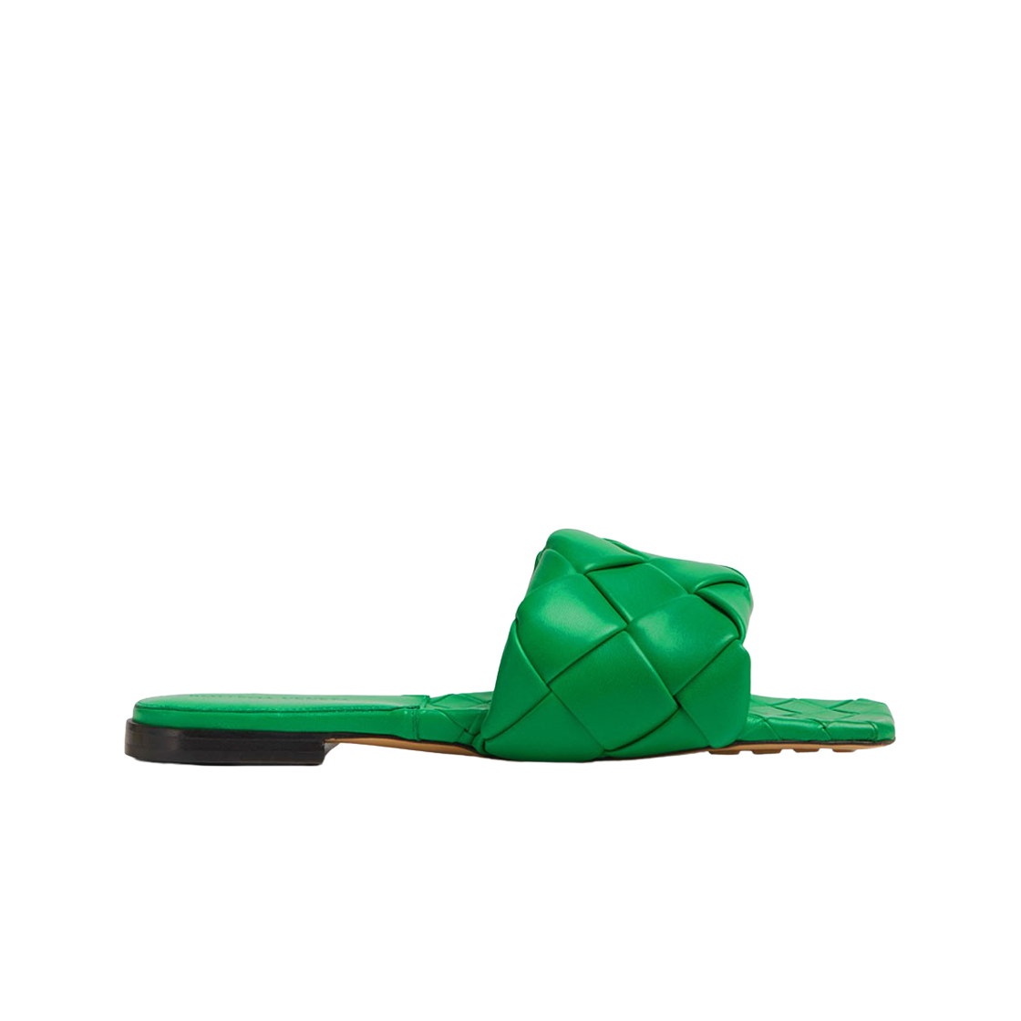 (W) 보테가 베네타 리도 플랫 샌들 그래스((W) Bottega Veneta Lido Flat Sandal Grass)