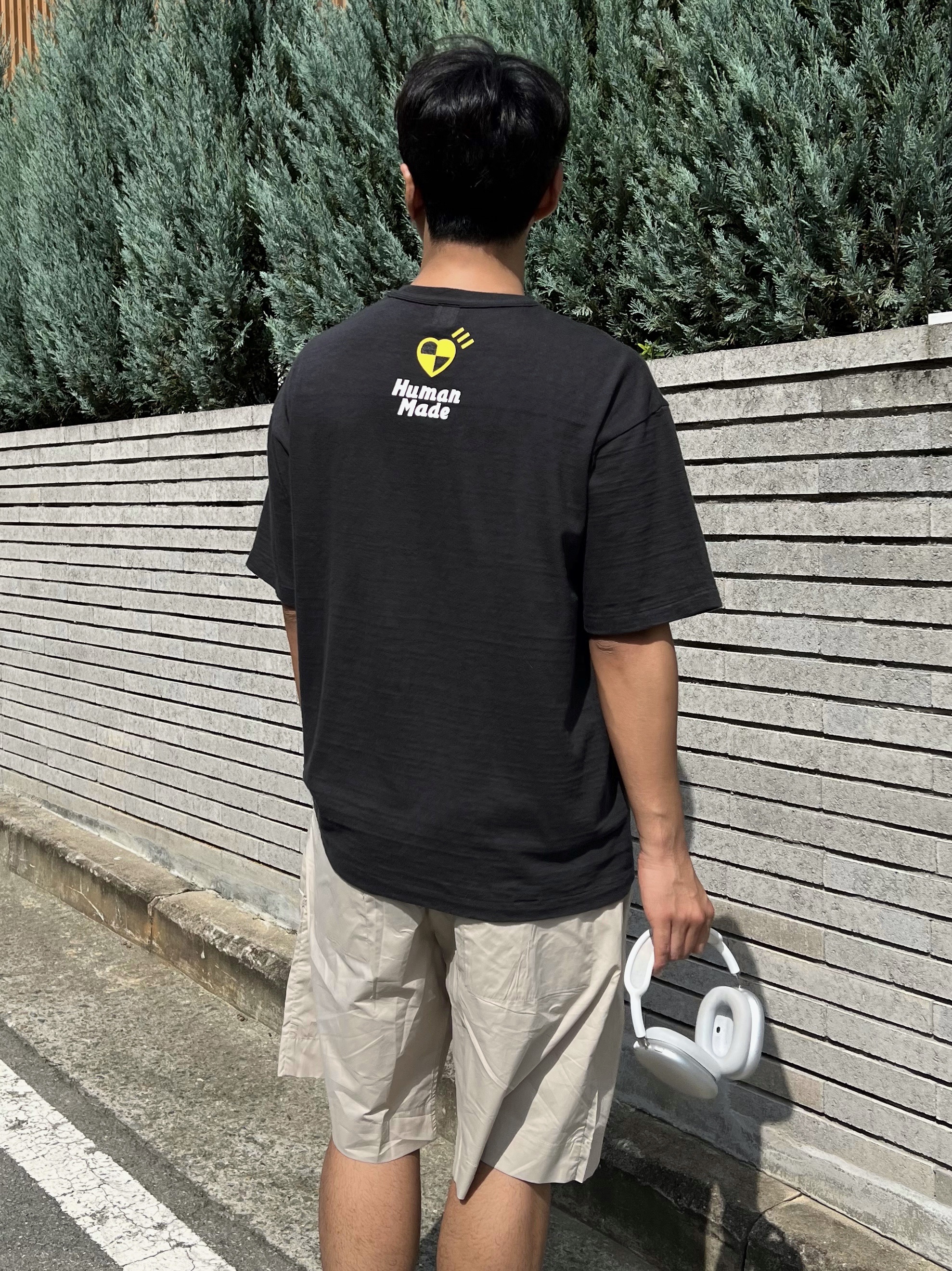 Human Made x A$AP Rocky Human Testing T-Shirt Black 착용 스타일 - 4