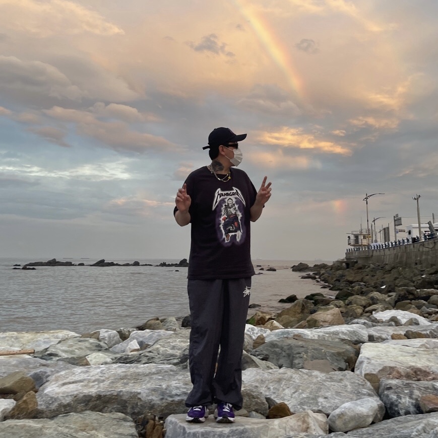 Nike x Sacai VaporWaffle Dark Iris, Nike x Stussy Beach Pants Off Noir 착용 스타일 - 2